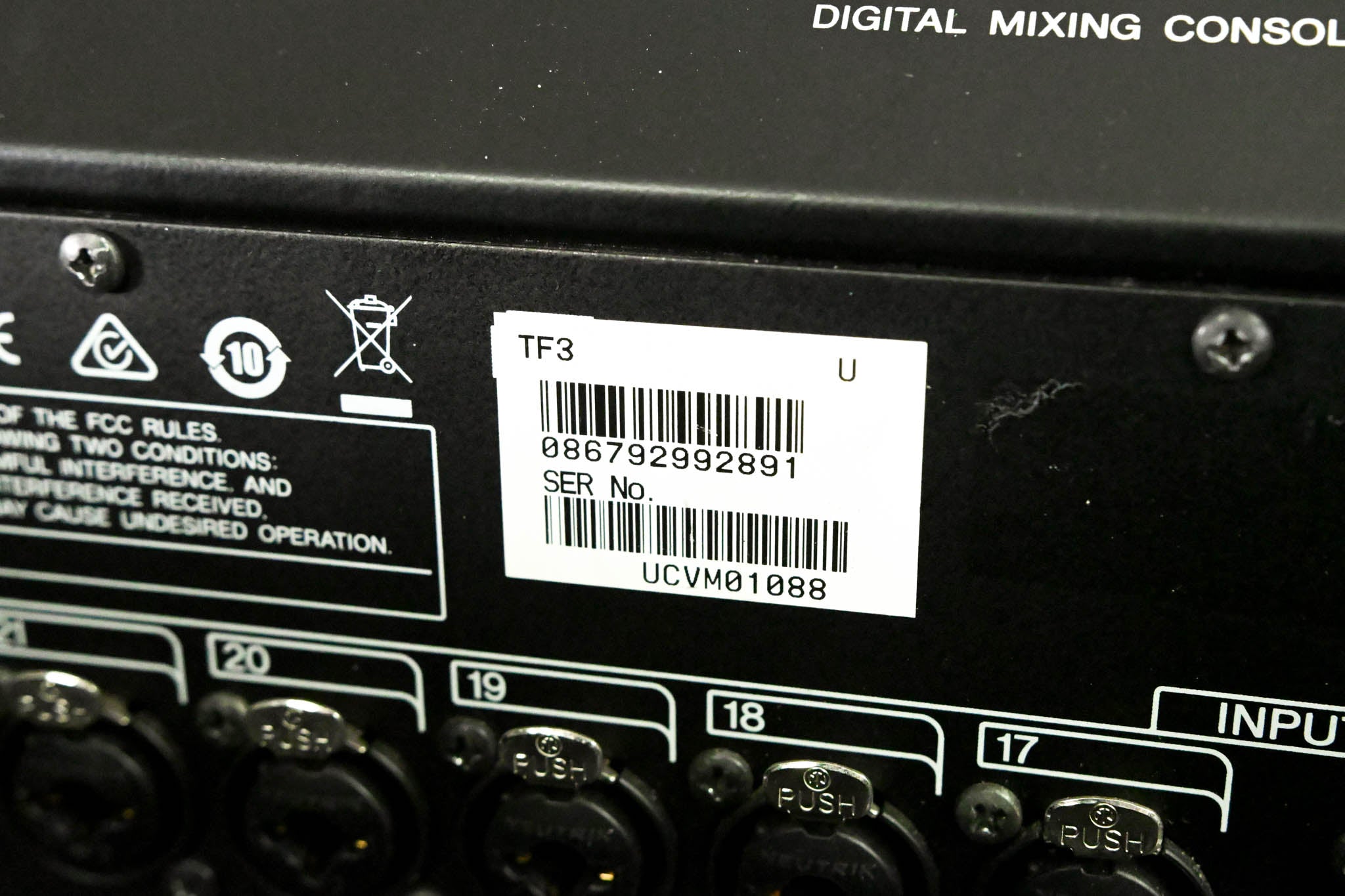 Yamaha TF3 24-Channel Digital Audio Mixer with Road Case