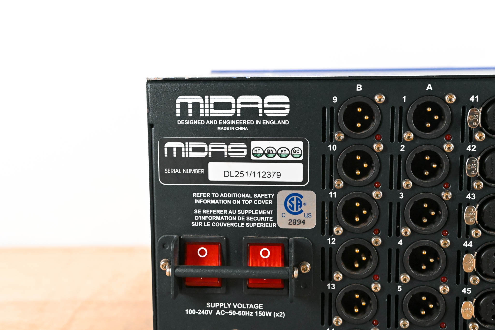 Midas DL251 PRO Series 48-input / 16-output Stage Box