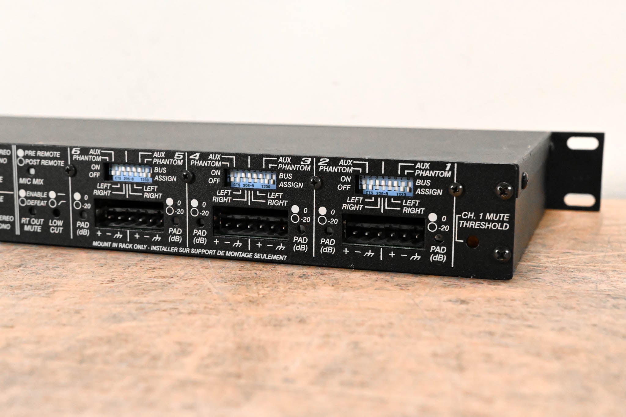 Architectural Acoustics SMR821a Stereo Mic/Line Program Audio Mixer