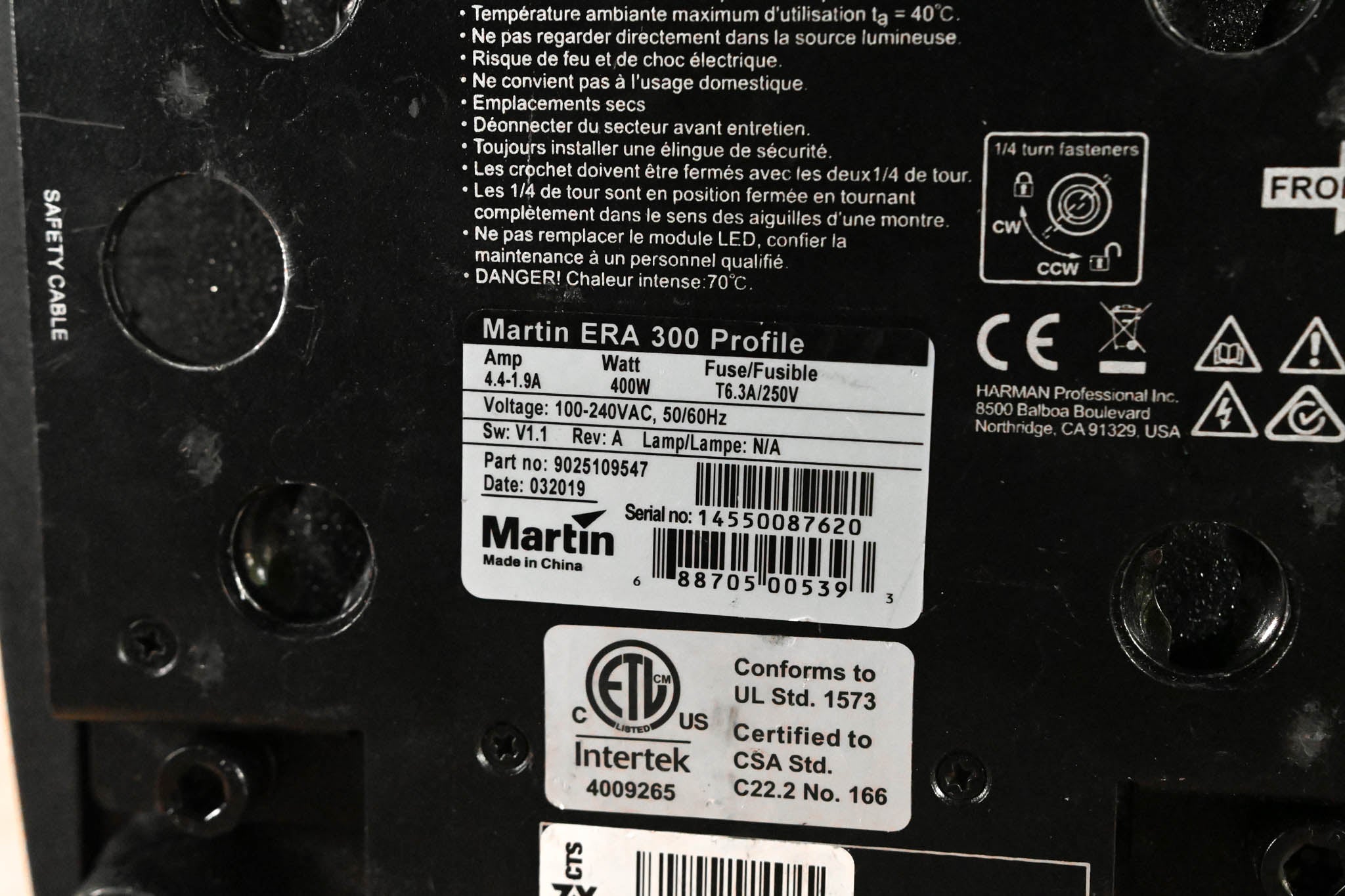 Martin Lighting ERA 300 Profile Compact LED Moving Head Profile