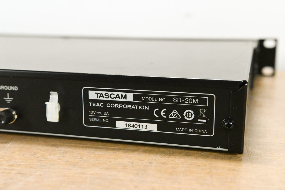 TASCAM SD-20M 4-Track Solid-State Recorder (NO POWER SUPPLY)