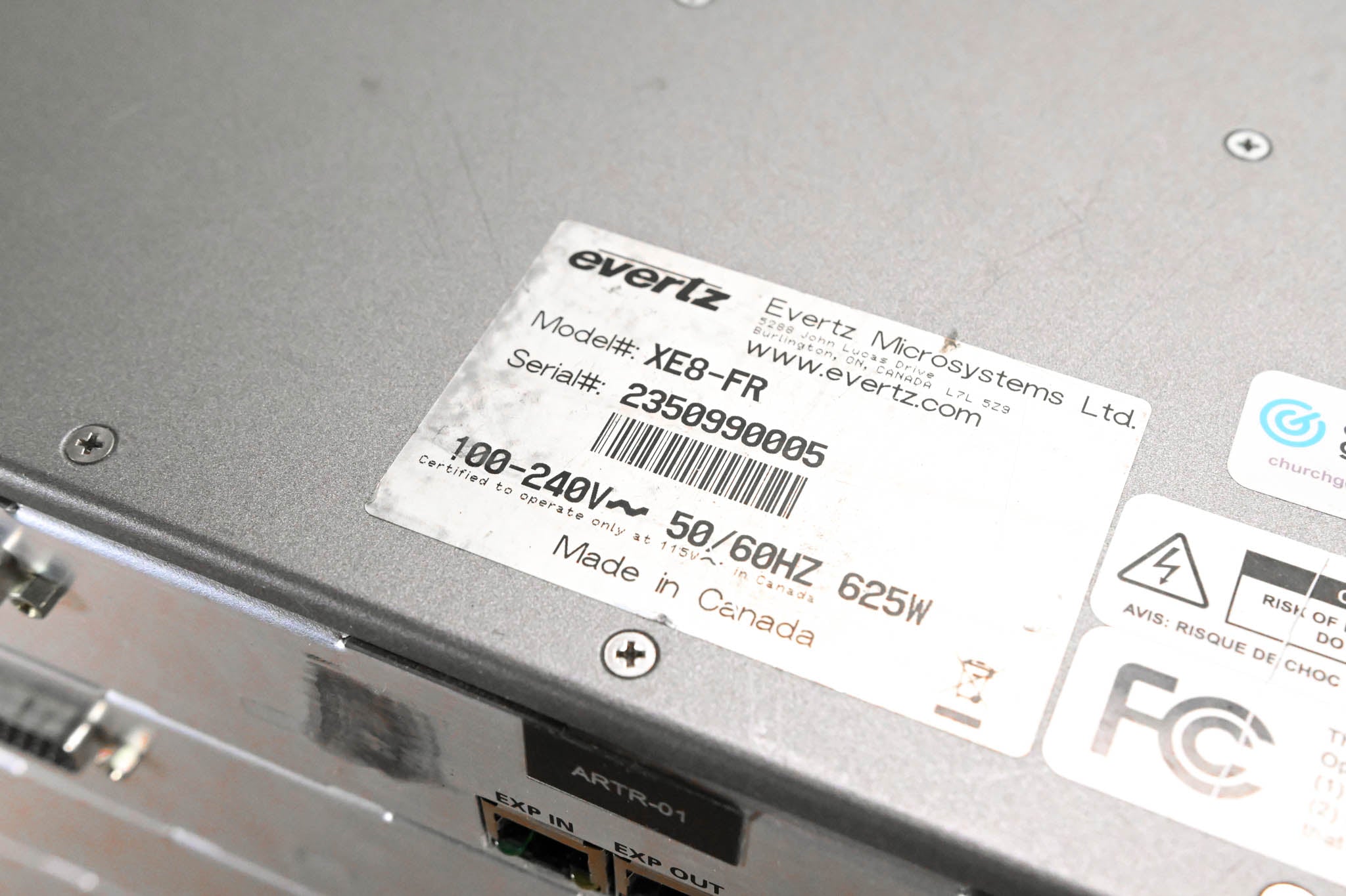 Evertz XE8-128x128 Xenon Multi-Format Router CG01AGH