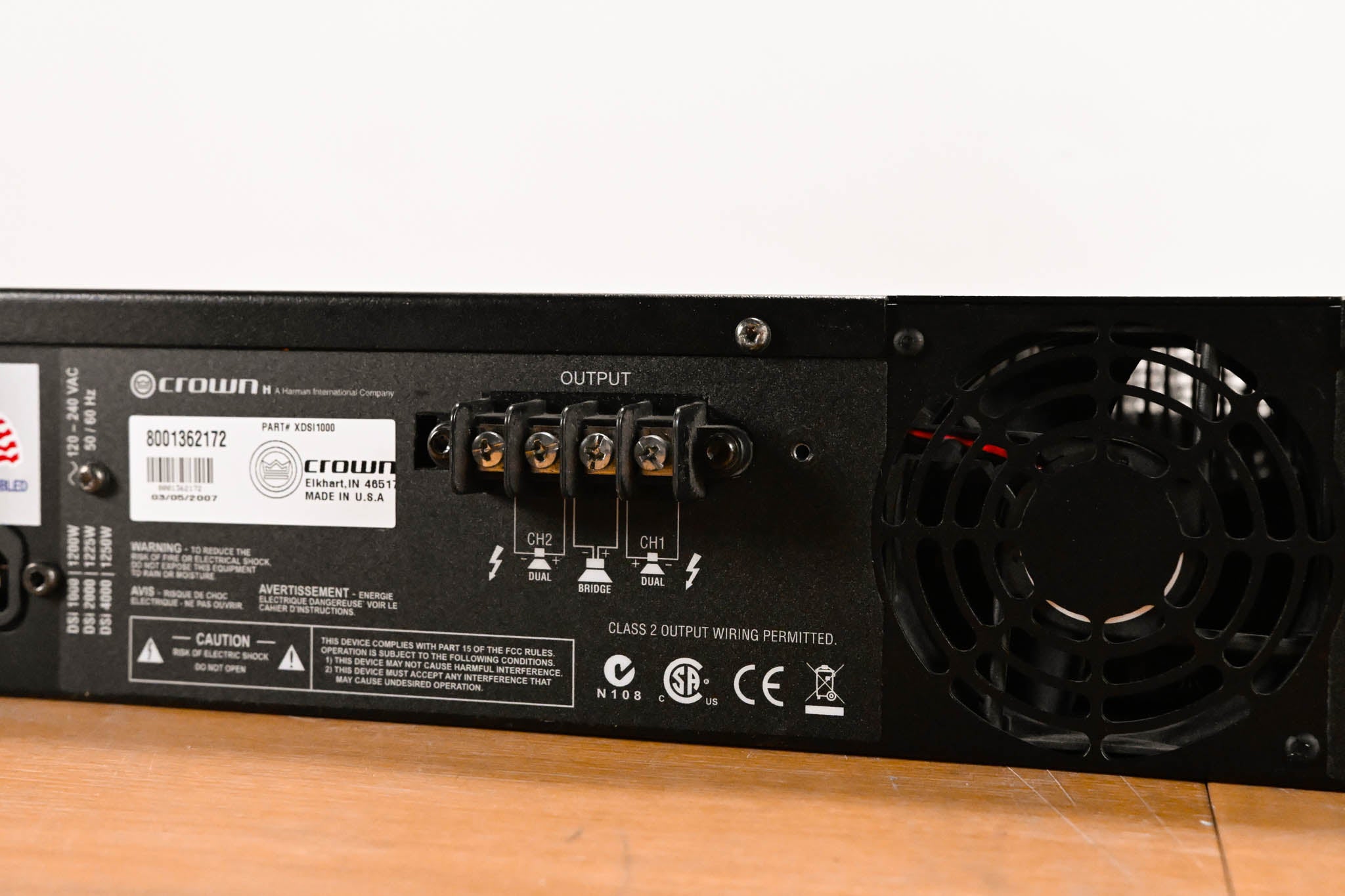 Crown DSi 1000 Two-Channel, 475W @ 4 Ohms Power Amplifier