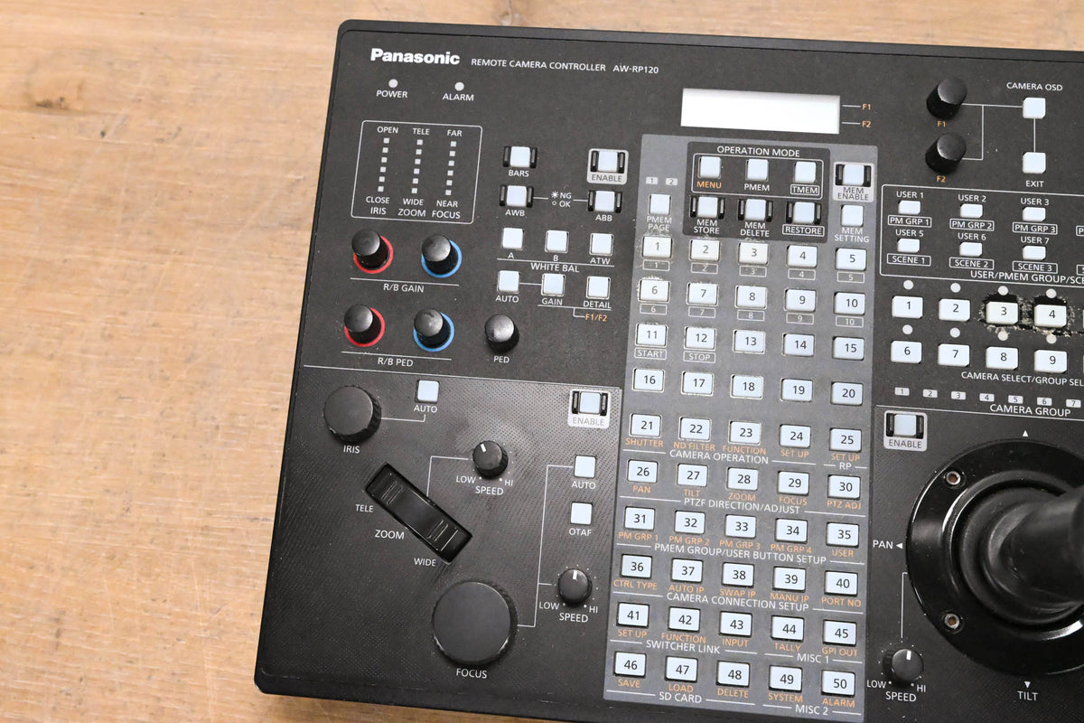 Panasonic AW-RP120G Remote Camera Controller (NO POWER SUPPLY)