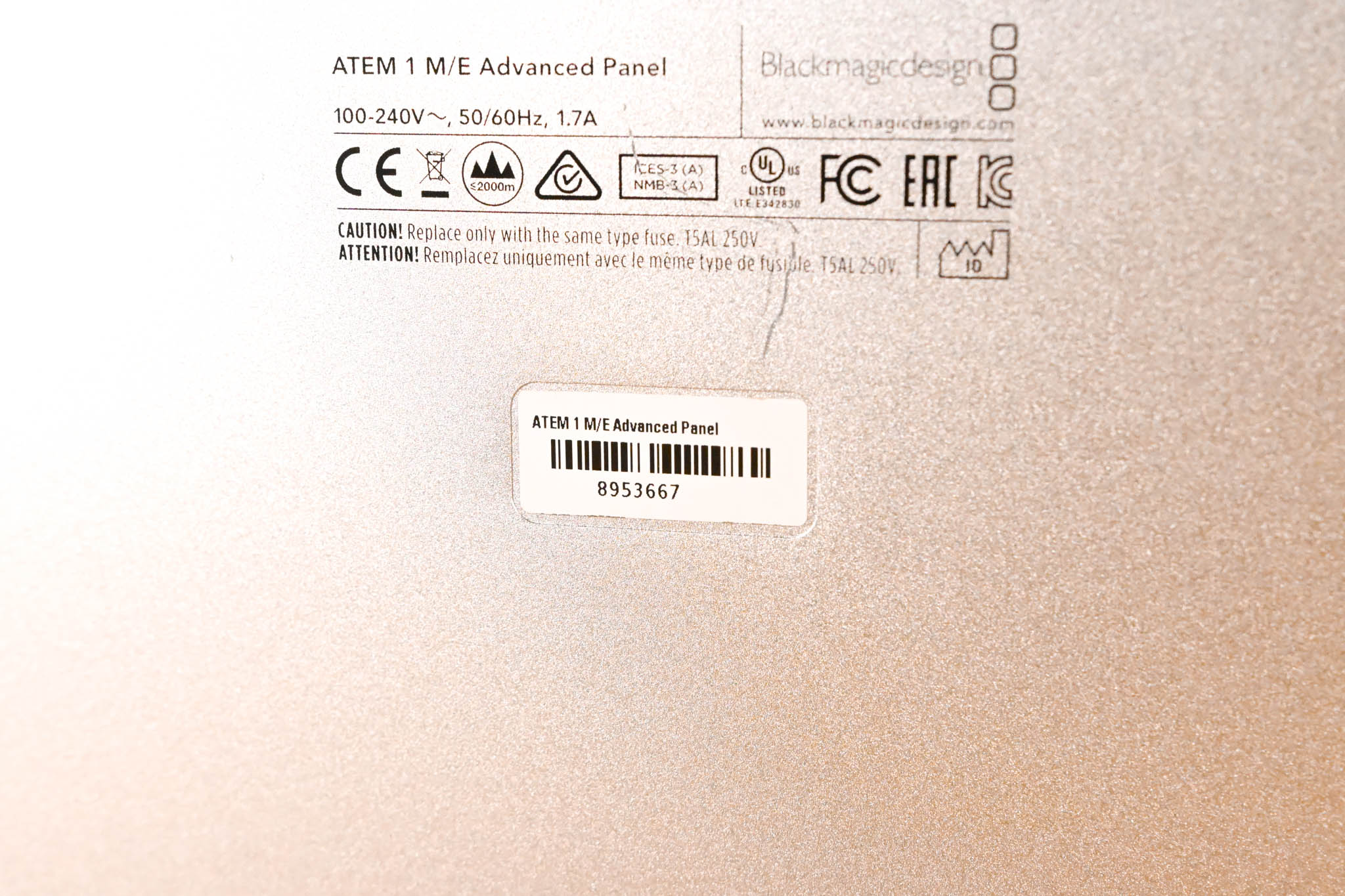 Blackmagic Design ATEM 1 M/E Advanced Panel