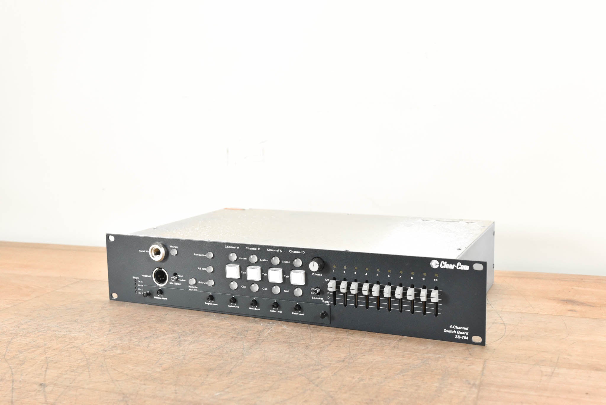 Clear-Com SB-704 2RU 4-Channel Switchboard Main Station