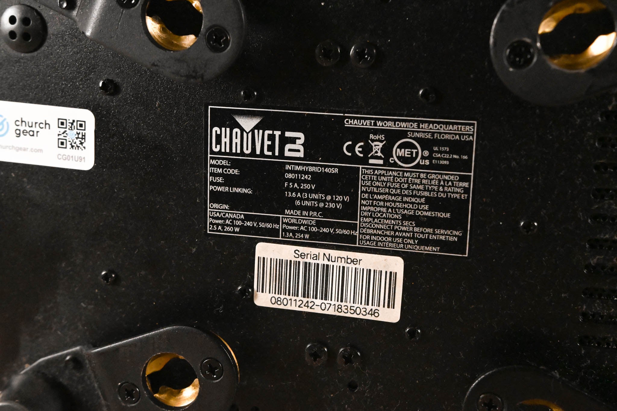 Chauvet Intimidator Hybrid 140SR Moving Head Lighting Fixture