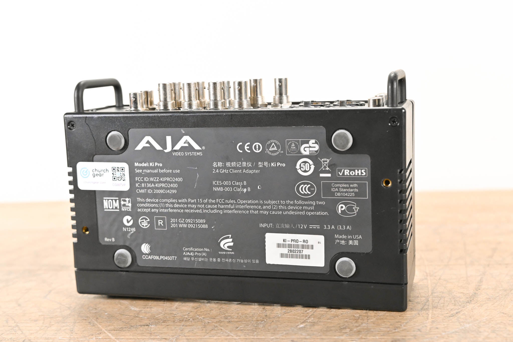 AJA Ki Pro File-Based HD/SD Video Recorder and Player (NO POWER SUPPLY)