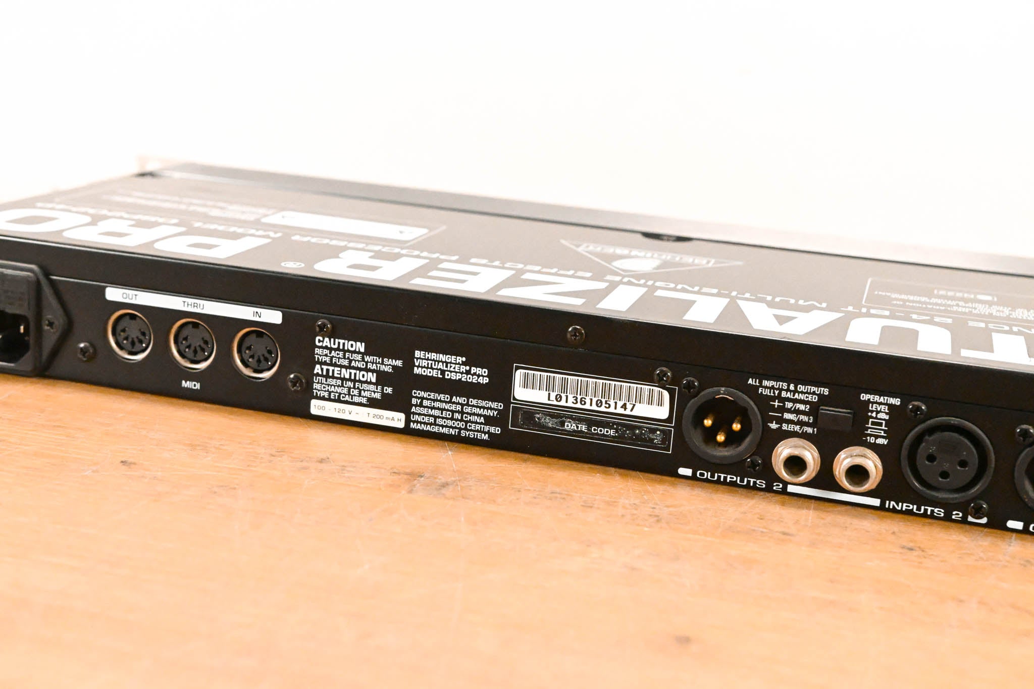 Behringer Virtualizer Pro DSP2024P 24-Bit Multi-Effects Processor