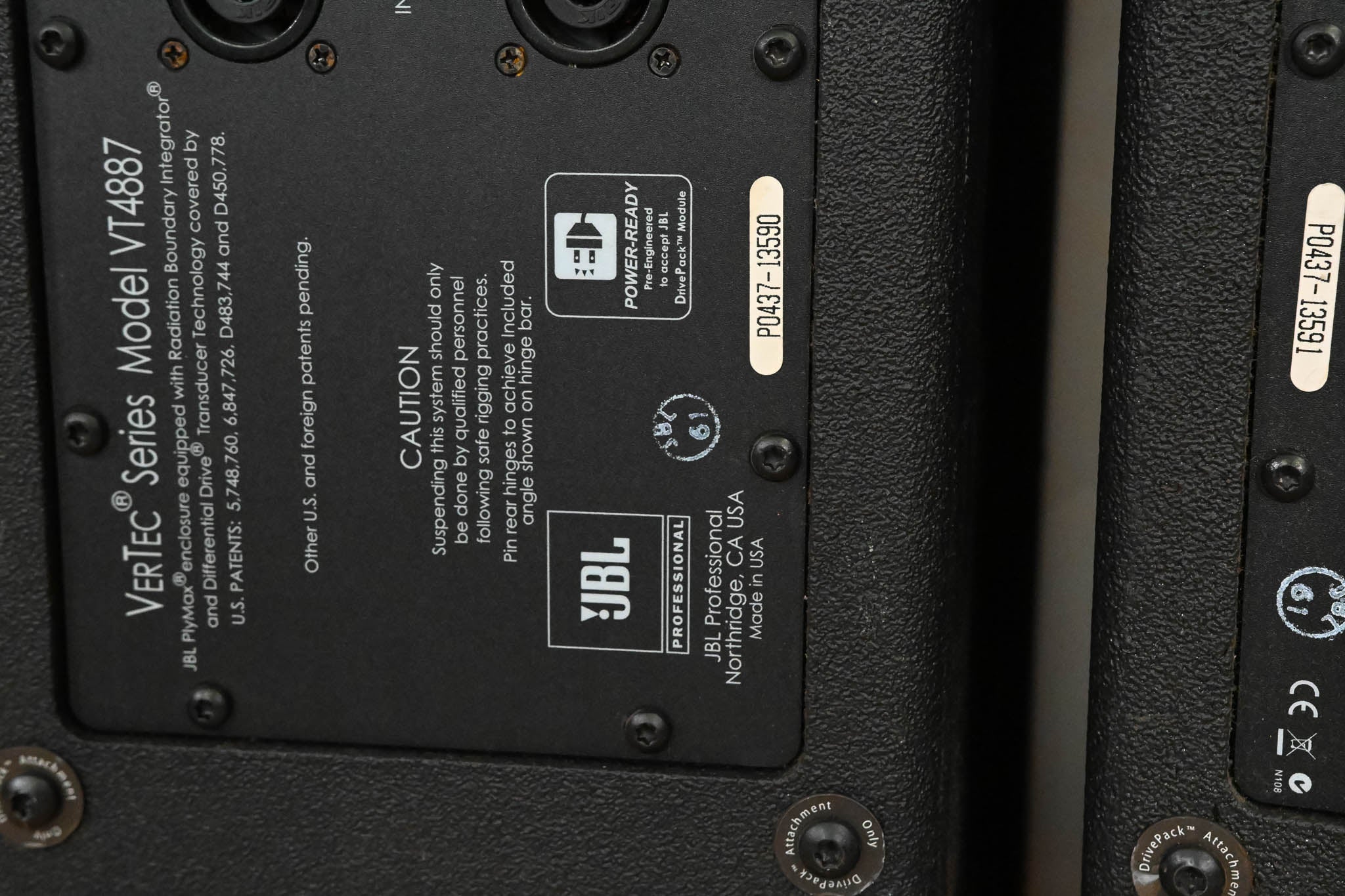 JBL VT4887 Compact Bi-Amplified 3-Way Line Array Element (PAIR