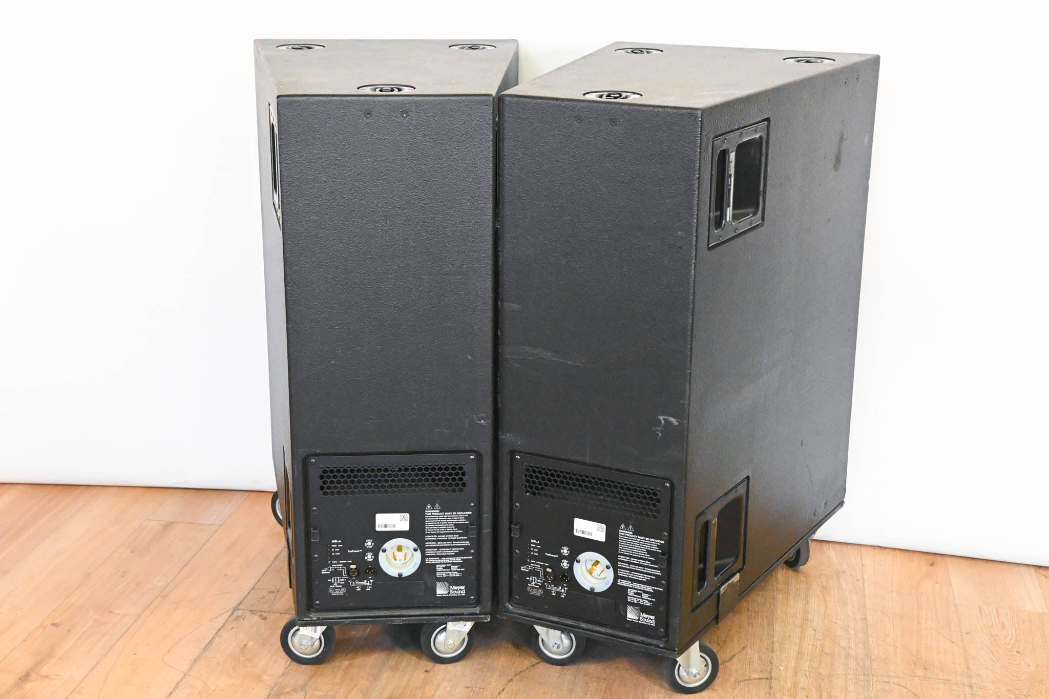 Meyer Sound MSL-4 Self-Powered Reinforcement Speaker (PAIR) w/ Wheels