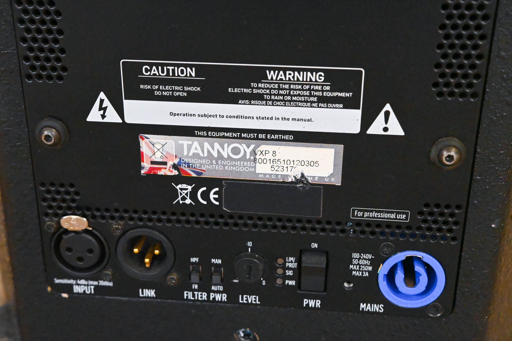 Tannoy VXP 8 8" Dual-Concentric Powered Speaker