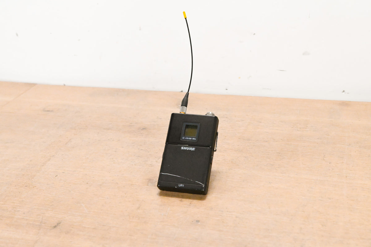 Shure UR1 Wireless Bodypack Transmitter - G1 Band: 470-530 MHz