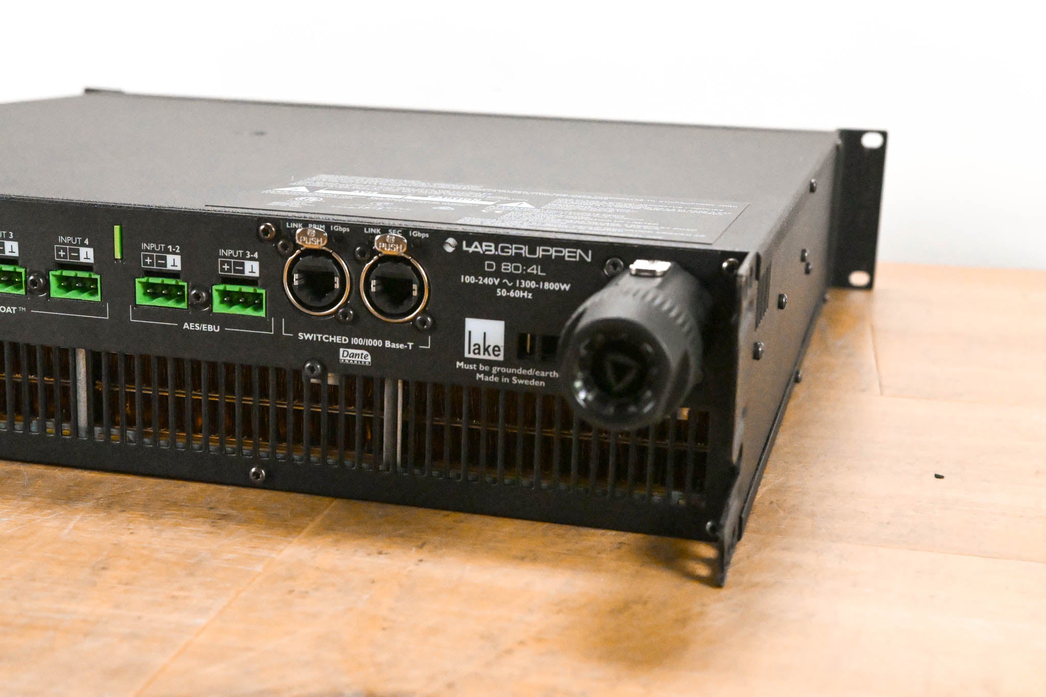 Lab Gruppen D 80:4L 8000W 4-Channel Power Amplifier w/ Lake DSP & Dante