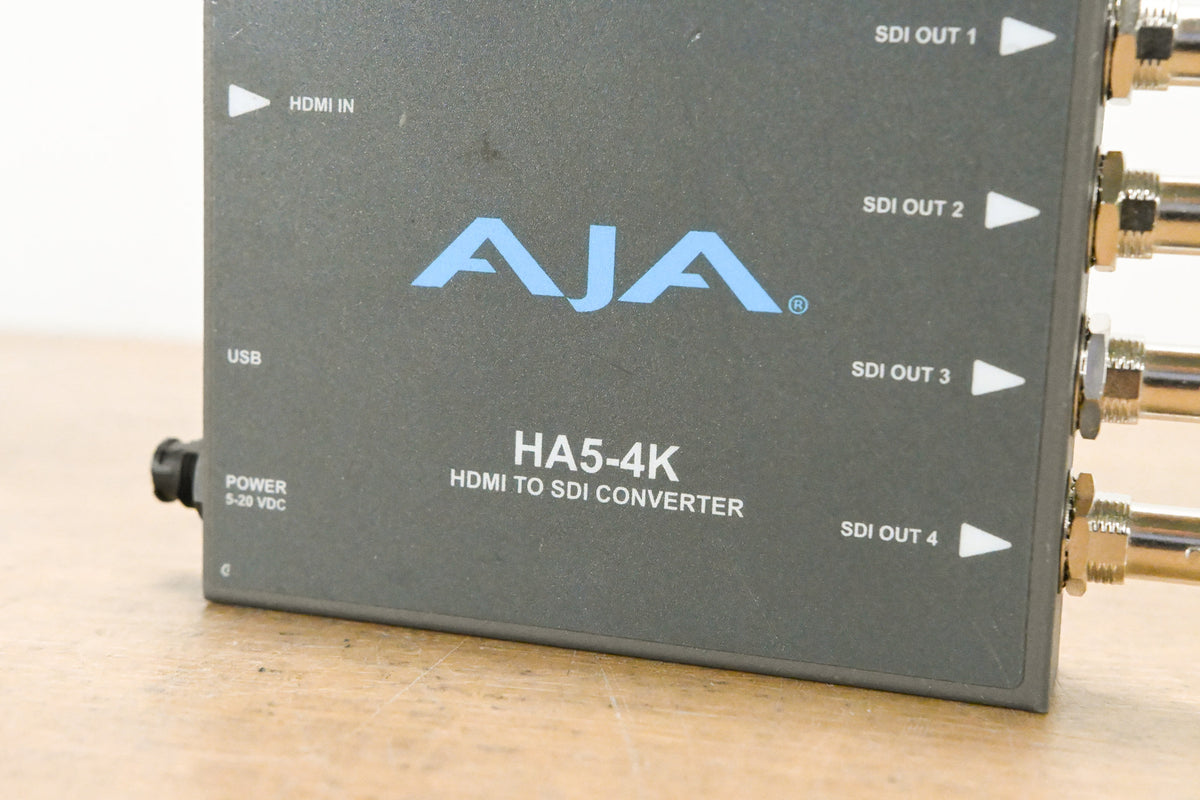 AJA HA5-4K 4K HDMI to 4K SDI Mini Converter (NO POWER SUPPLY)