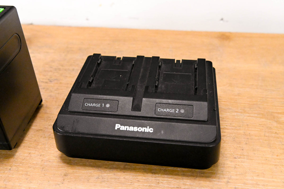 Panasonic AG-BRD50 Dual Battery Charger with Batteries (NO POWER SUPPLY)