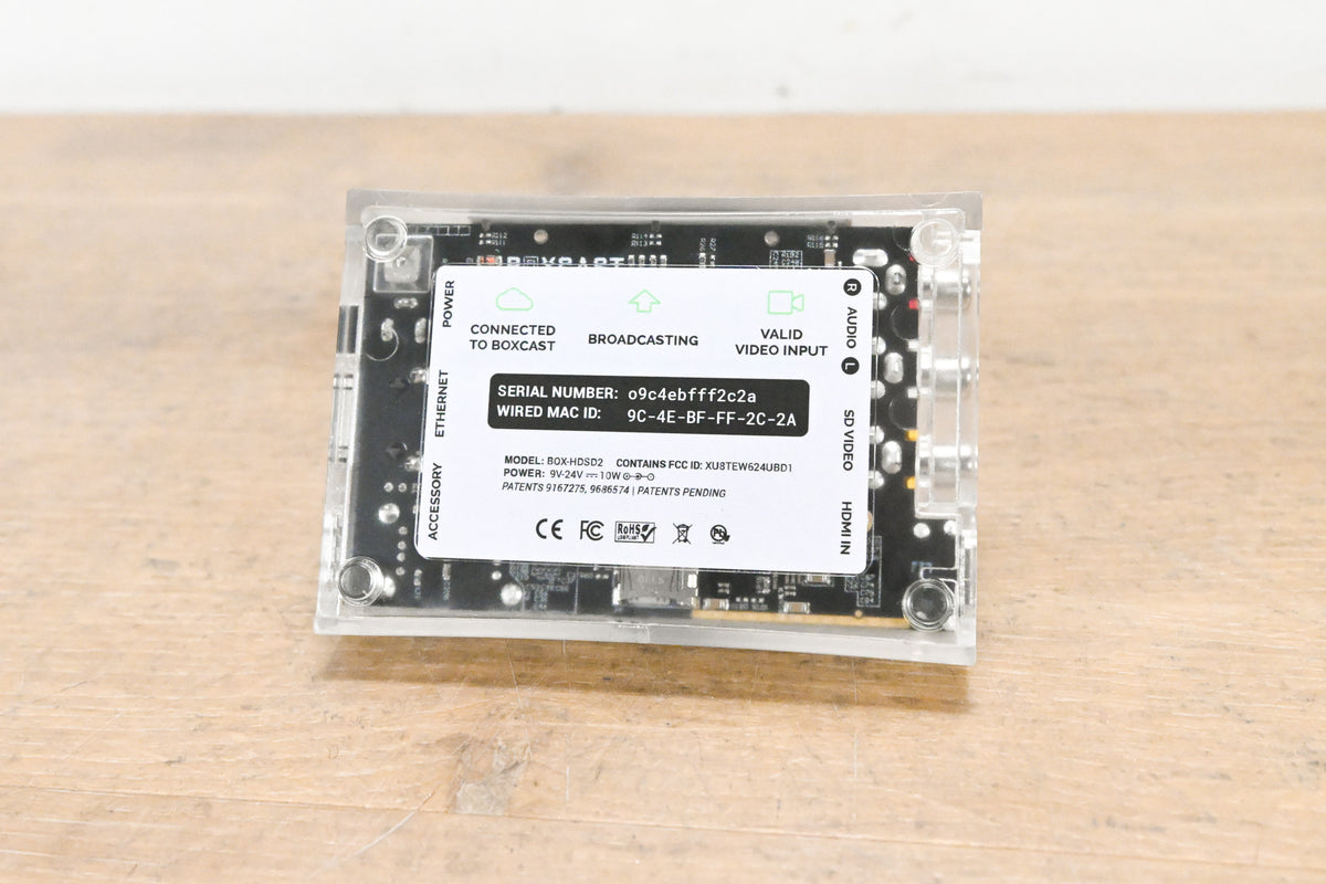 Boxcast BOX-HDSD2 HD Live Video Streaming Encoder