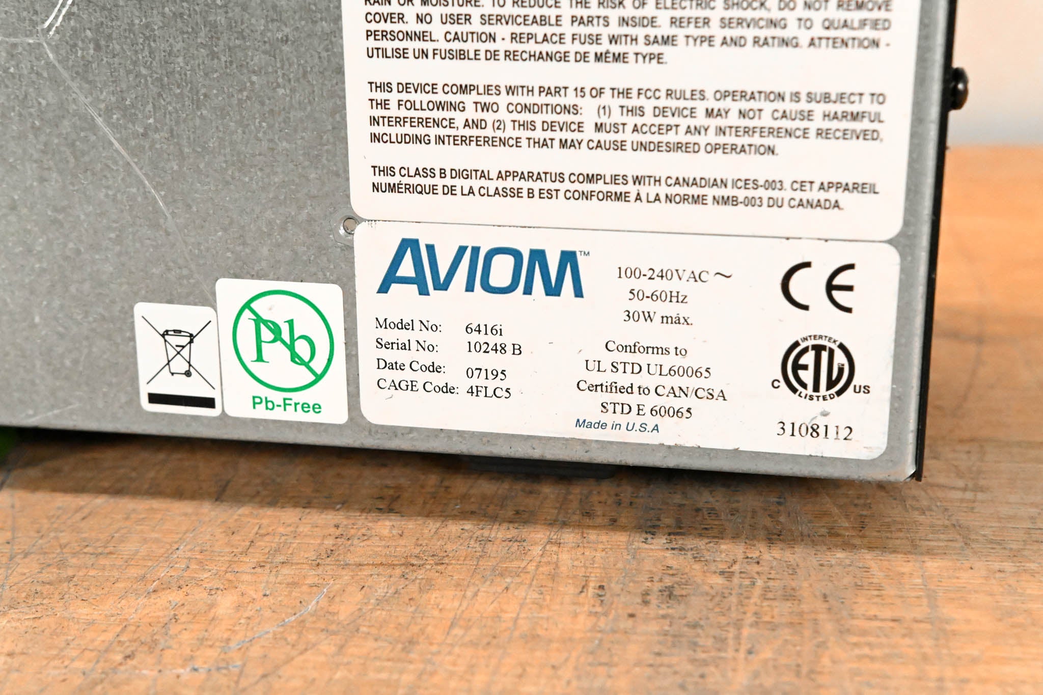 Aviom 6416i Line-Level Input Module