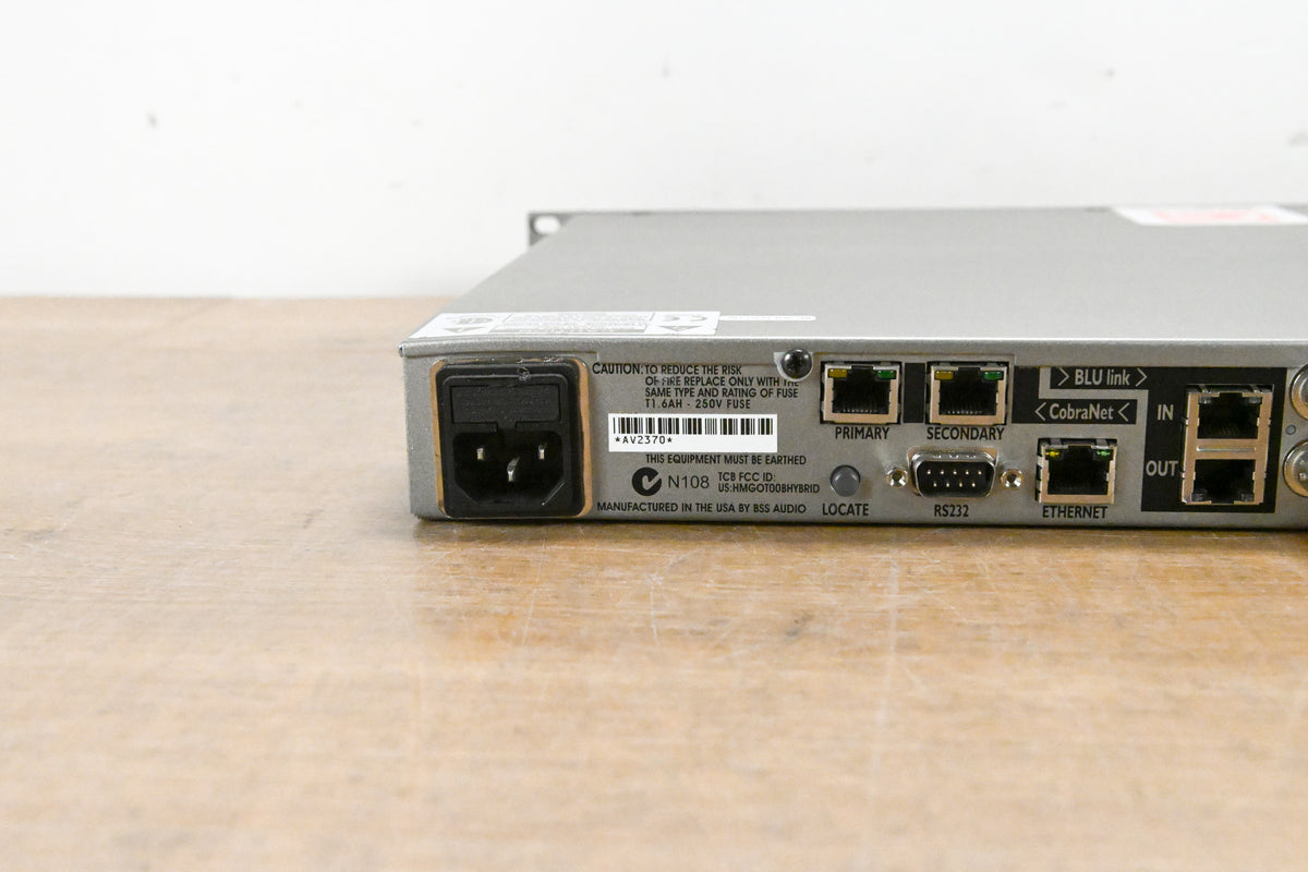 BSS London BLU-800 Signal Processor with BLU link and CobraNet