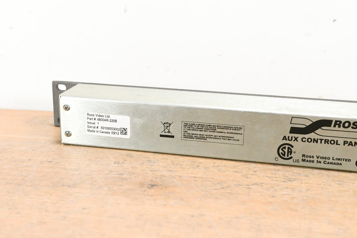 Ross 4800AR-220B 47-Button Auxiliary Control Panel (NO POWER SUPPLY)