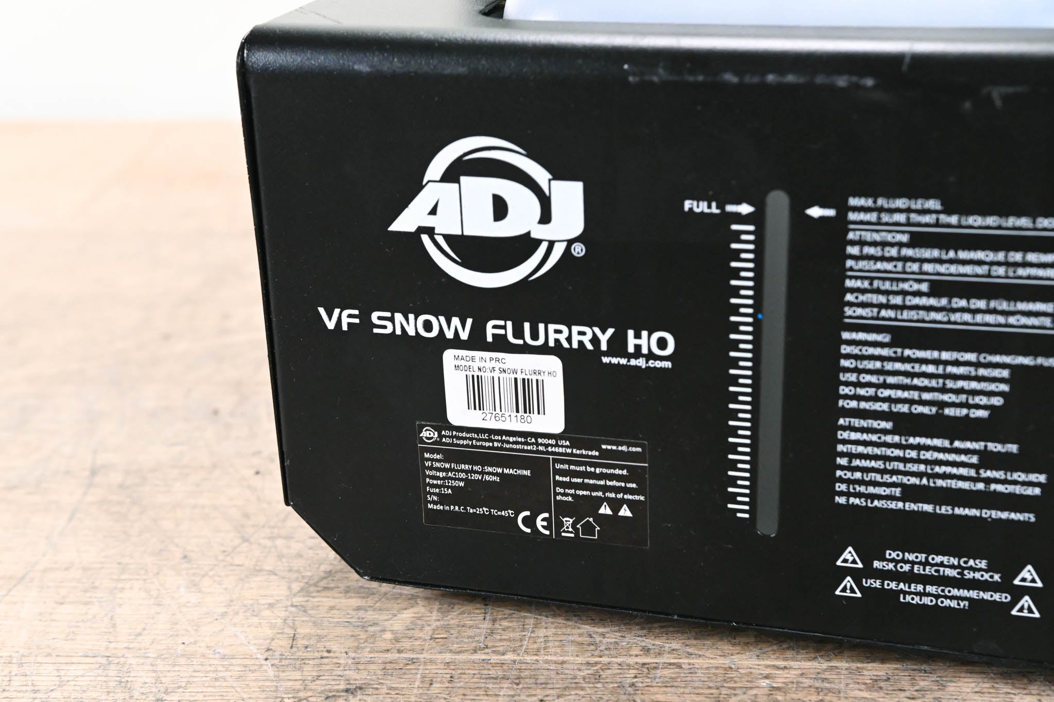 ADJ VF Snow Flurry HO 1250W Snow Machine