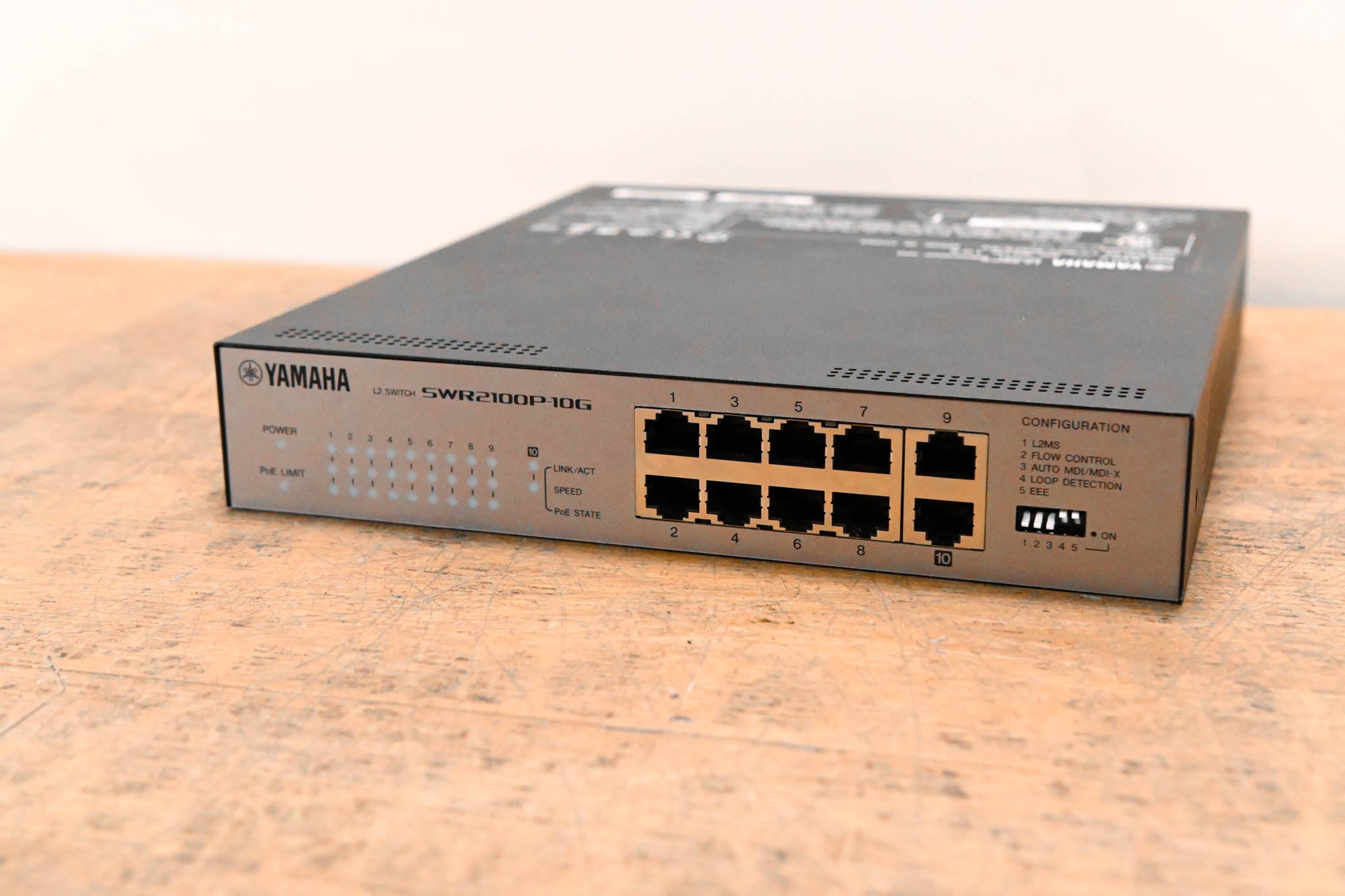 Yamaha SWR2100P-10G 10-port L2 Network Switch with PoE