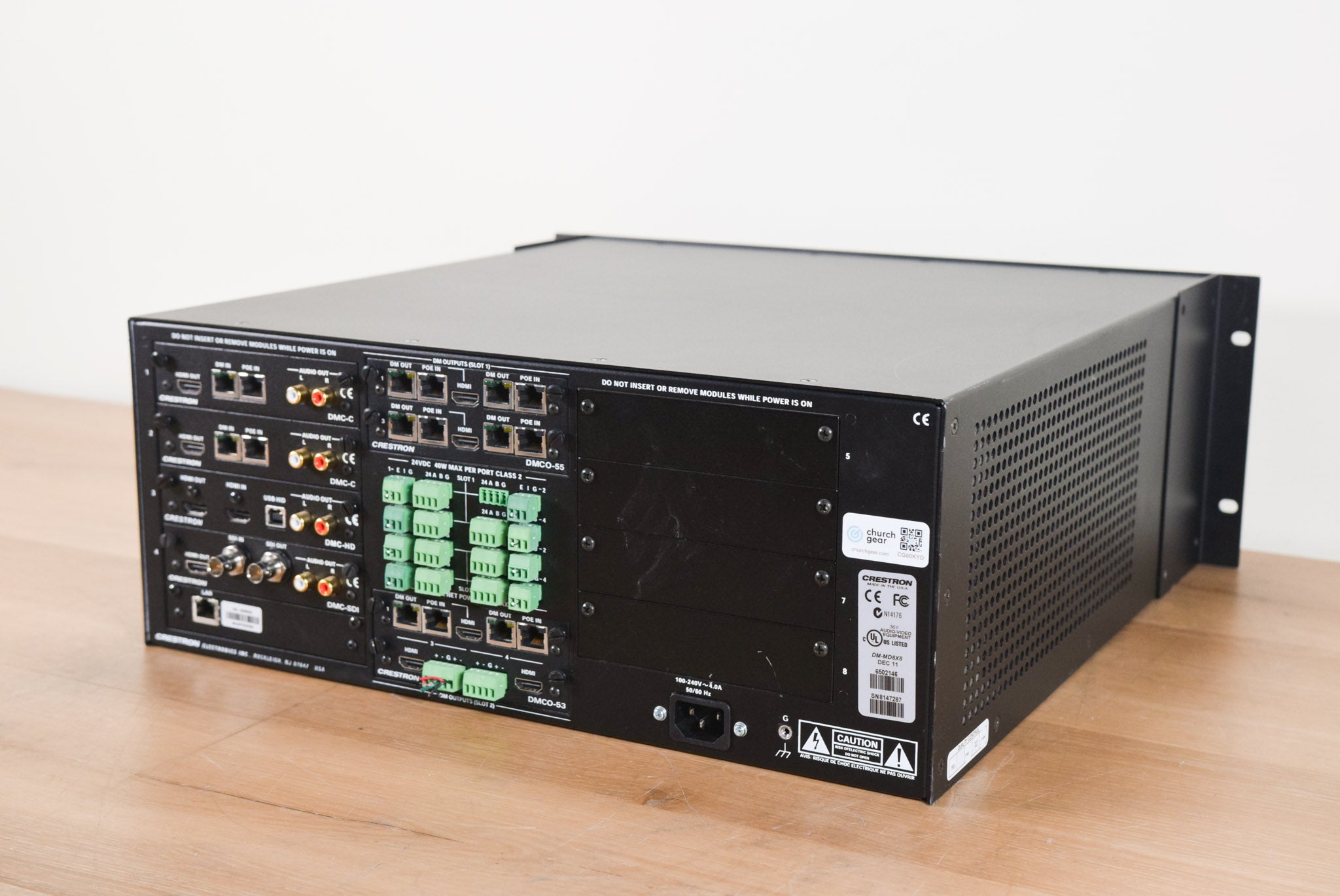 Crestron DM-MD8X8 8x8 DigitalMedia Switcher CG00KYD