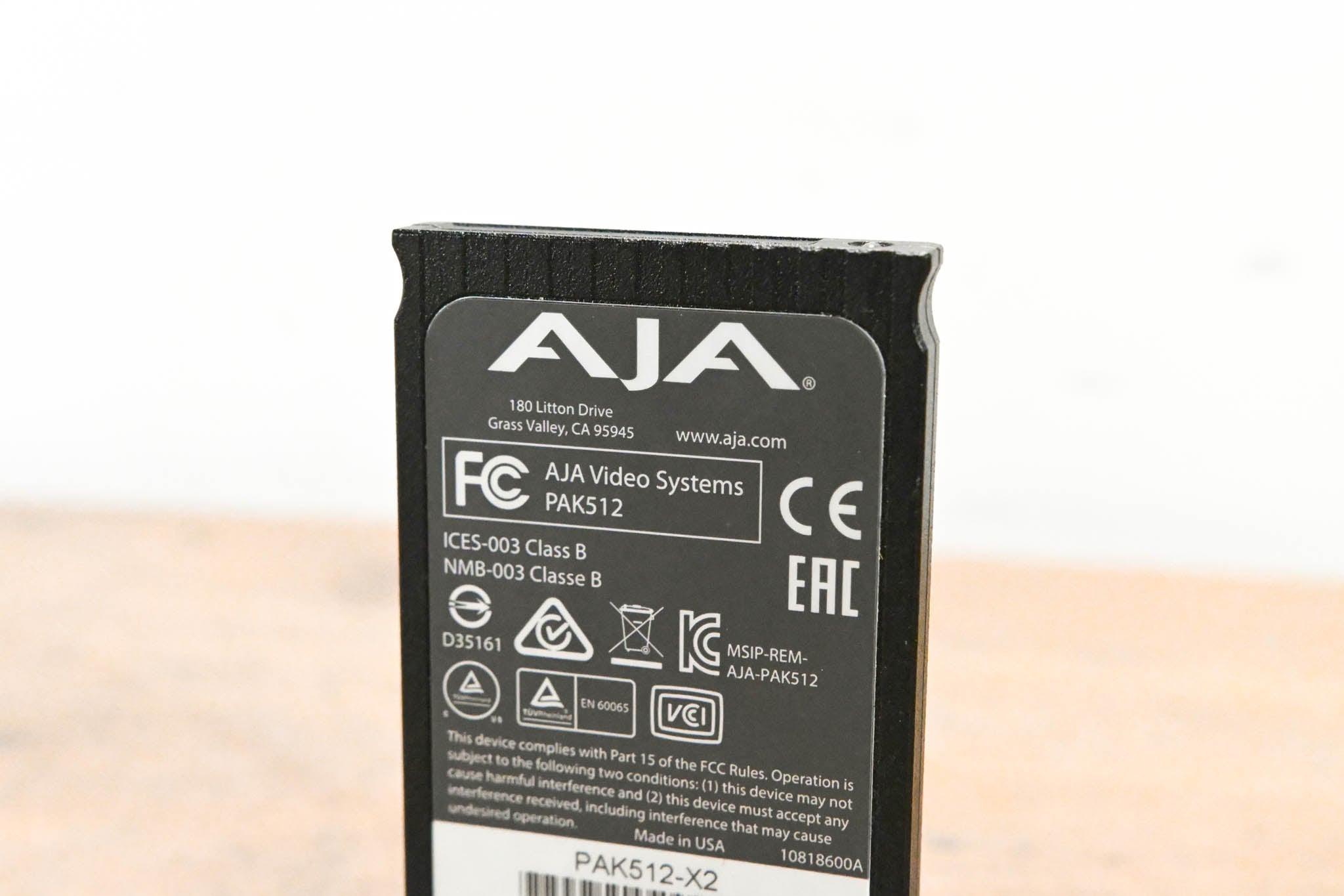 AJA PAK512 SSD Module for Ki Pro Systems