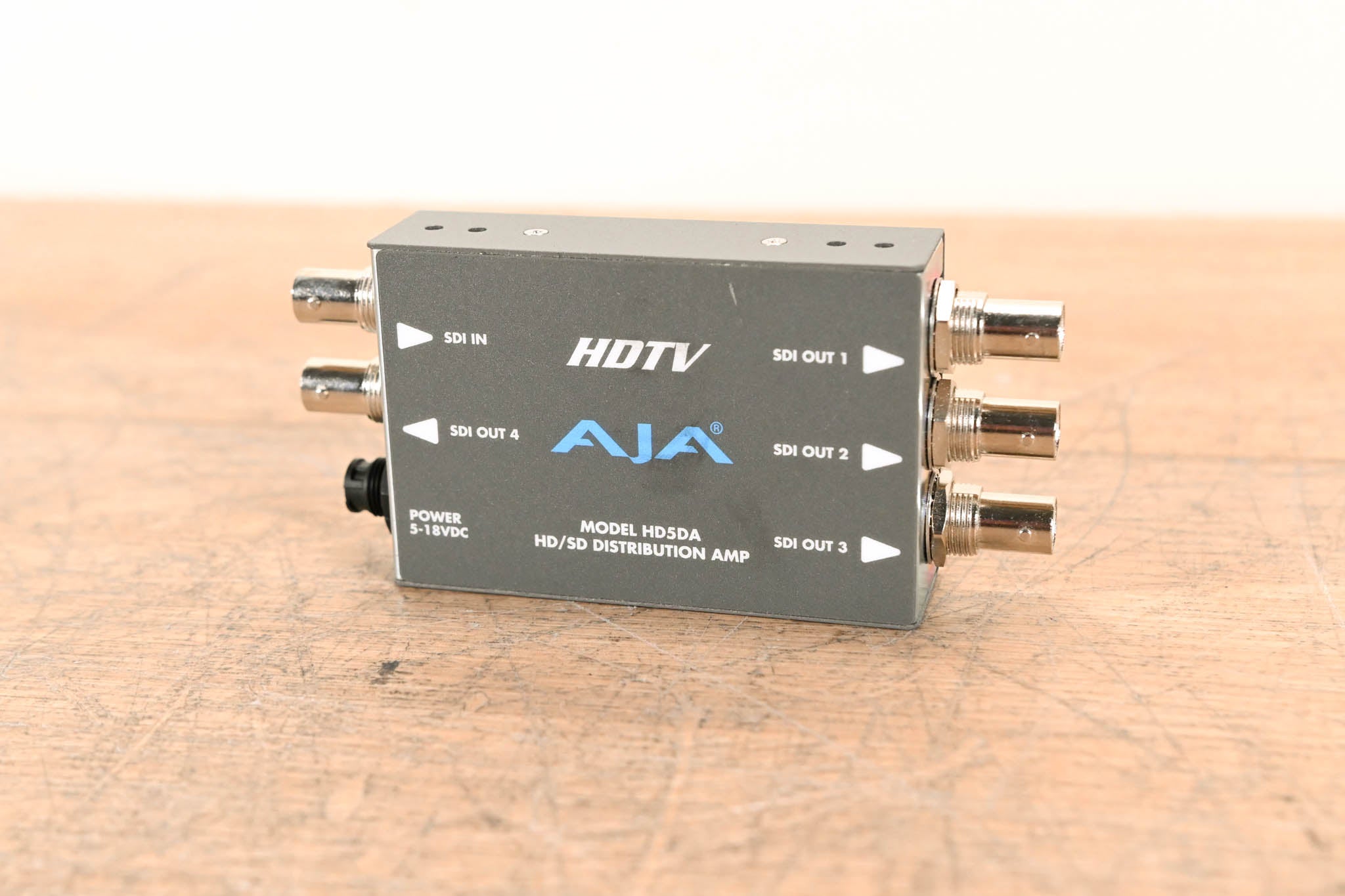 AJA HD5DA 1x4 HD/SD-SDI Distribution Amplifier/Repeater NO POWER SUPPLY