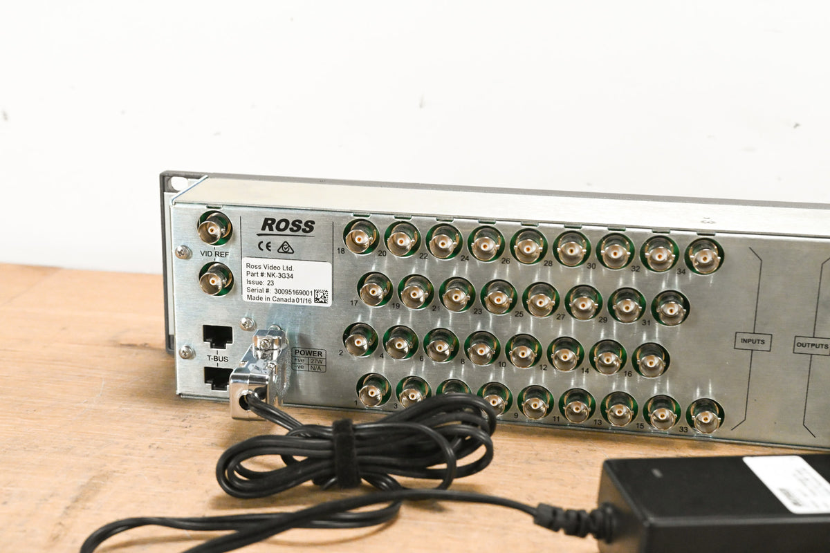 Ross NK-3G34 34 × 34 3G/HD/SD SDI Utility Router