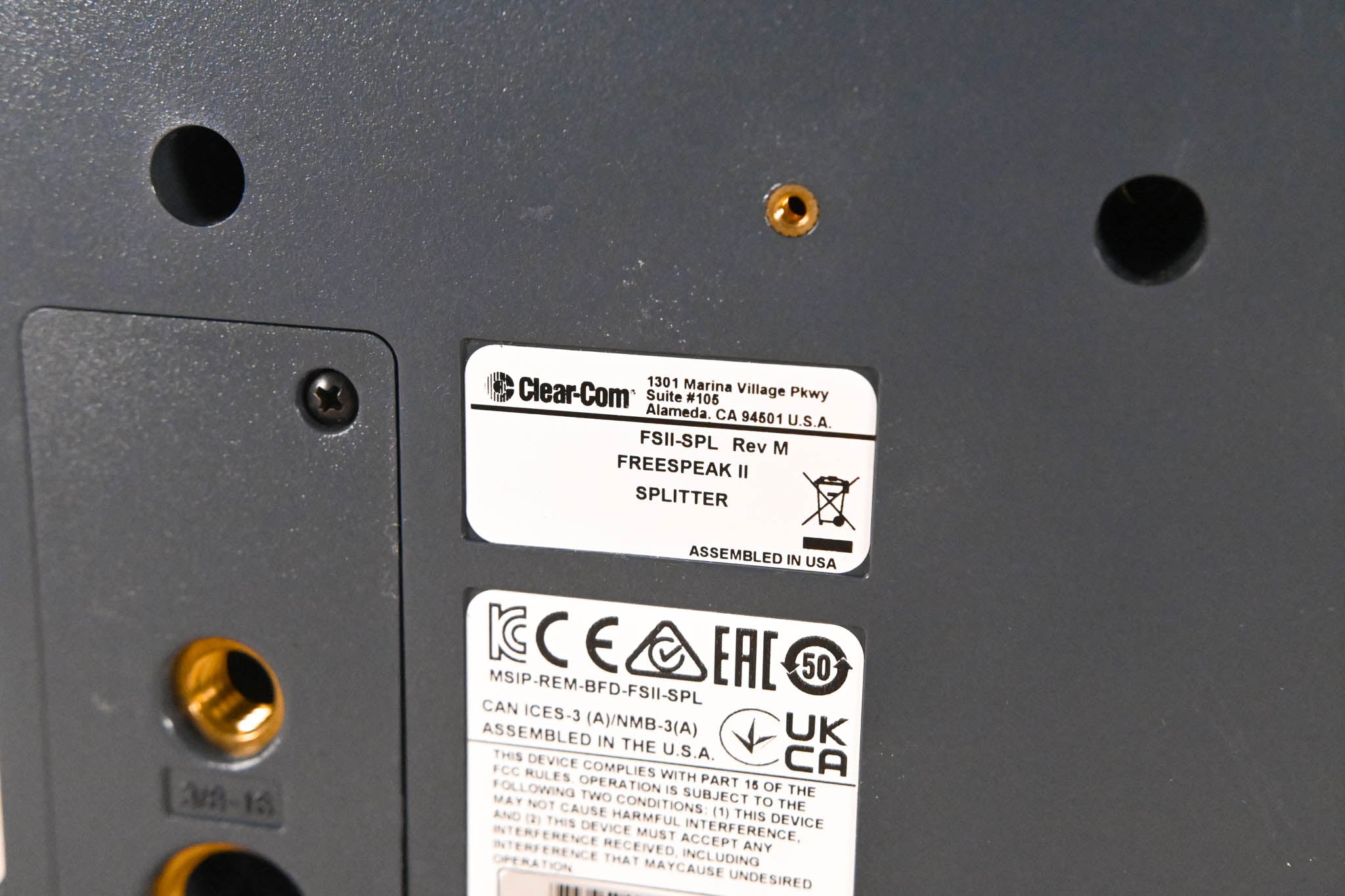 Clear-Com FSII-SPL FreeSpeak II Transceiver Splitter (NO POWER SUPPLY)