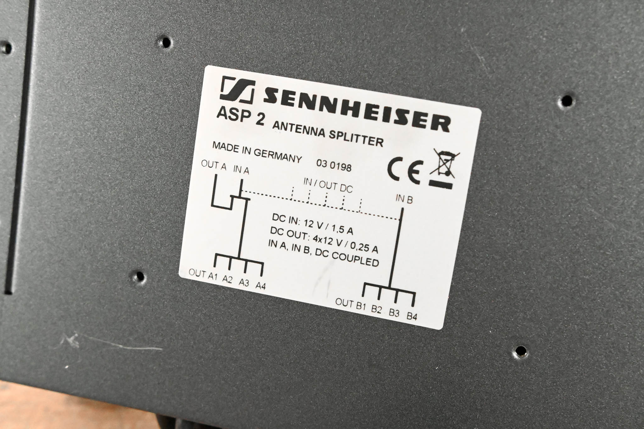 Sennheiser ASP 2 Antenna and Power Distribution System (NO POWER SUPPLY)
