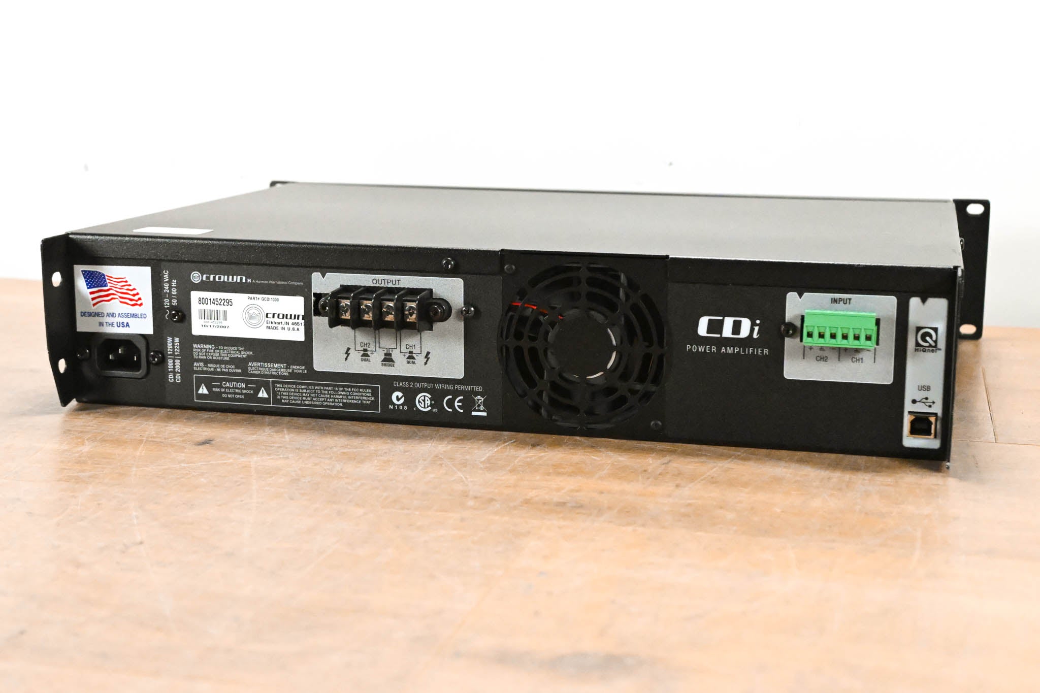 Crown CDi 1000 2-Channel Power Amplifier