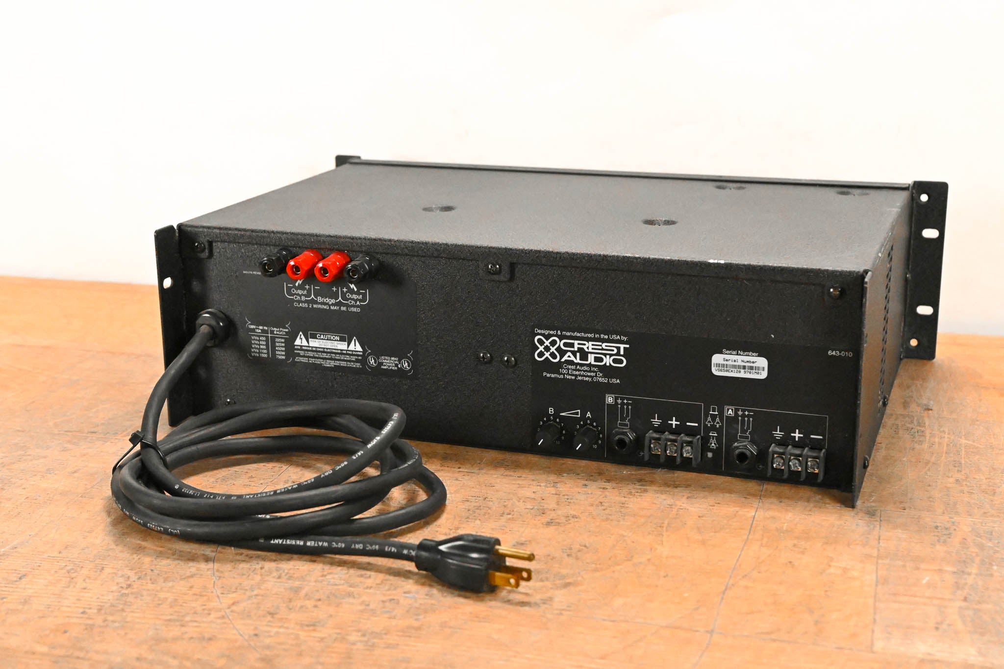 Crest Audio VS650 2-Channel Power Amplifier