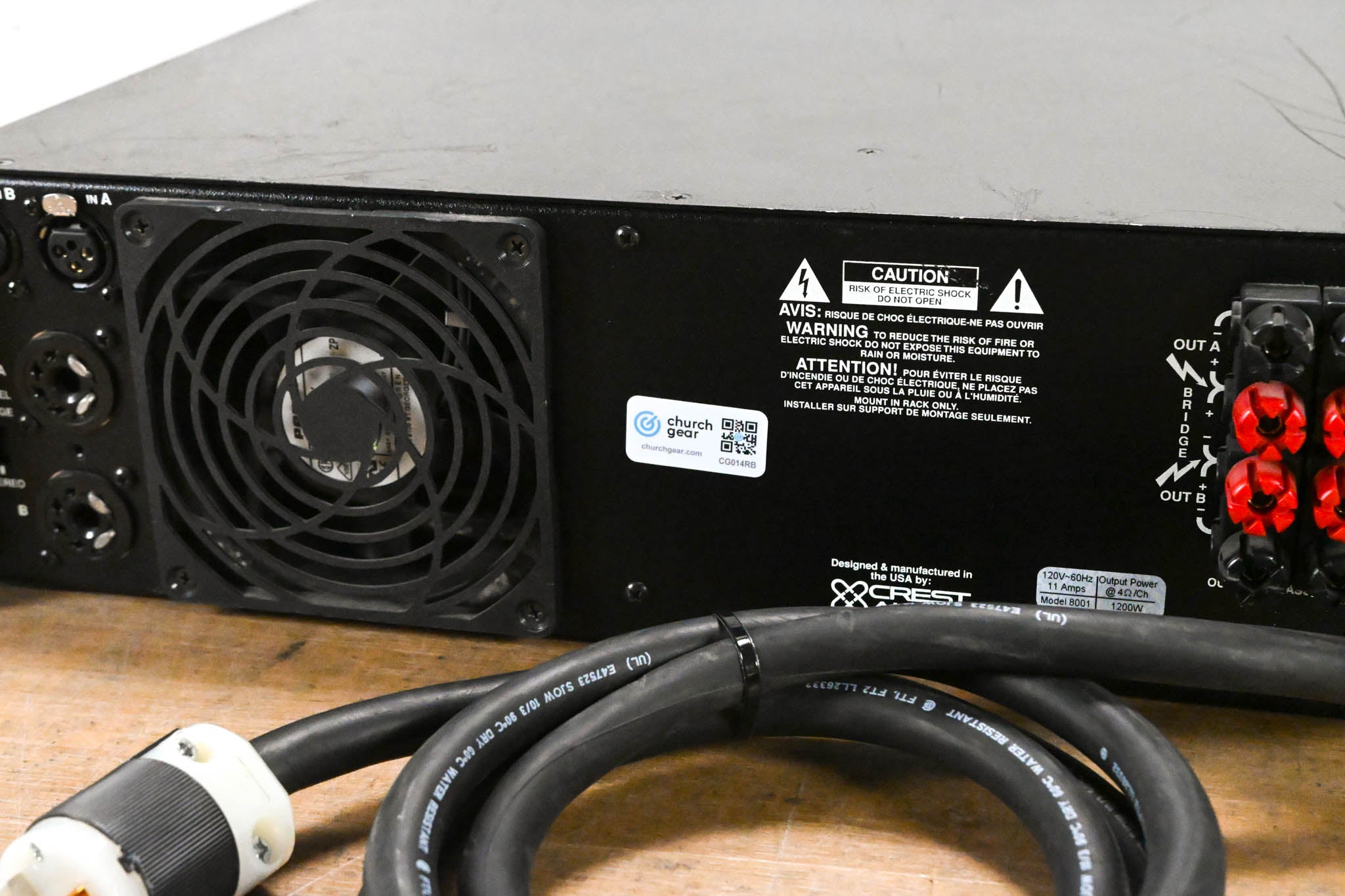 Crest Audio 8001 2-Channel Power Amplifier