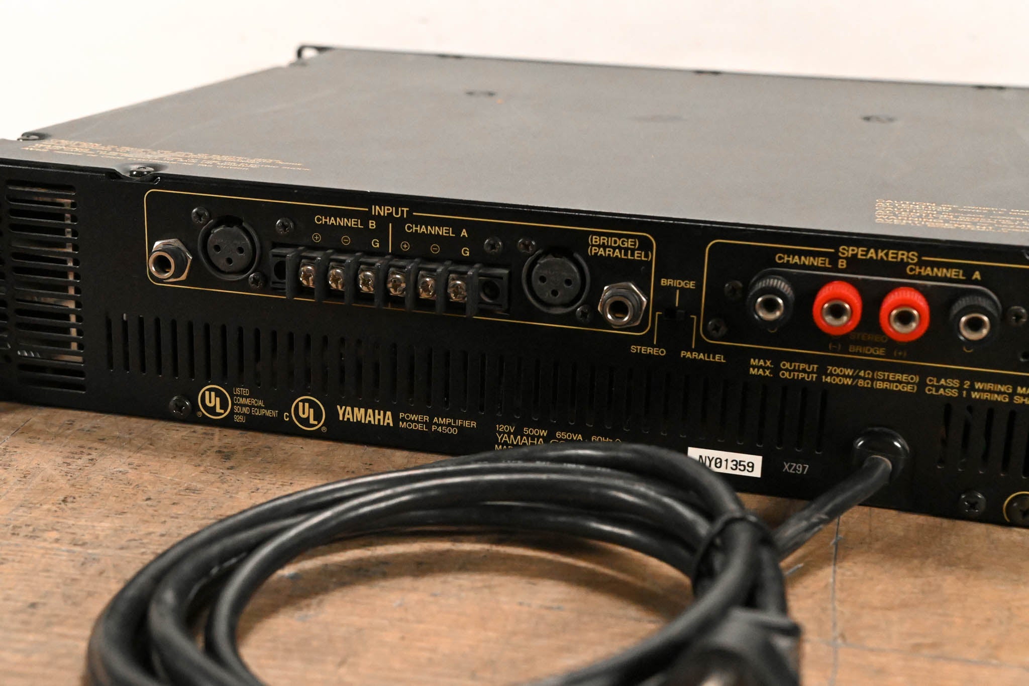 Yamaha P4500 2-Channel Power Amplifier