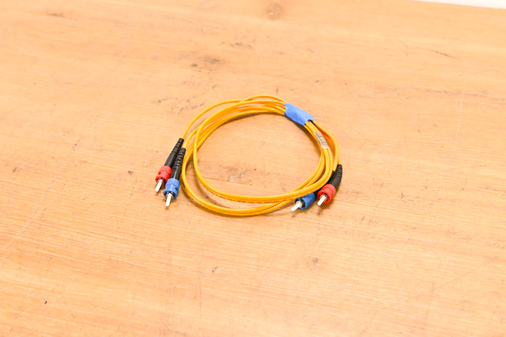 Unbranded ST-ST Fiber Optic Duplex Patch Cable - 3'