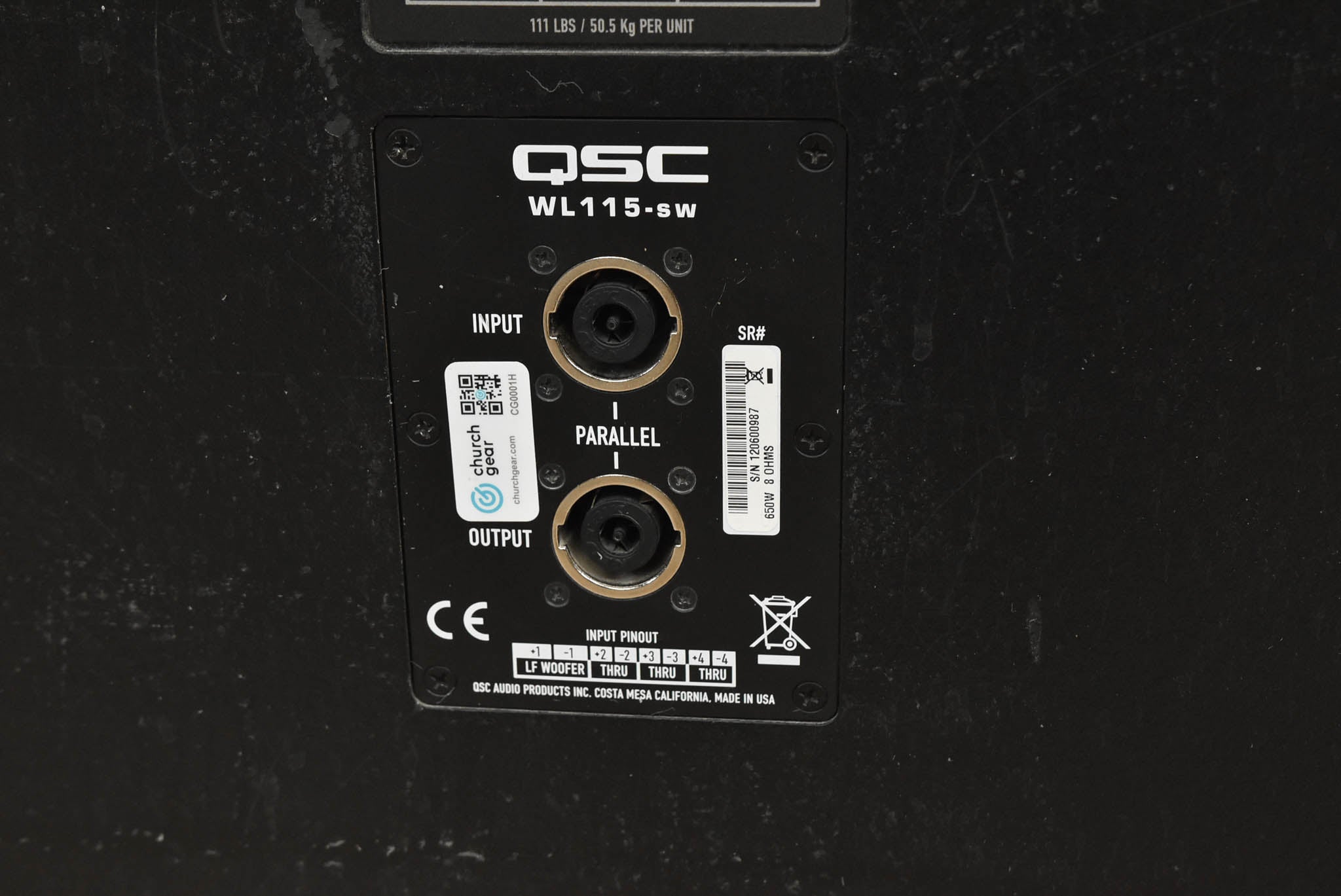 QSC WL115-sw 1x15" Passive Subwoofer