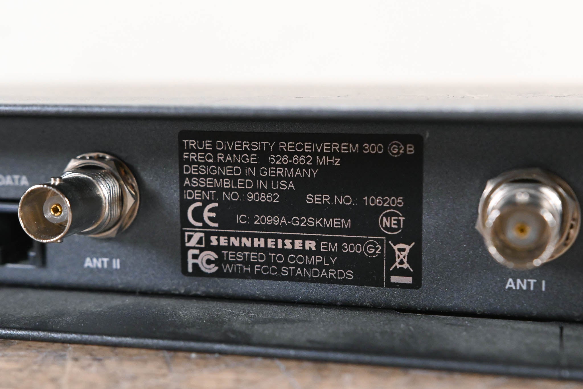 Sennheiser EM 300 G2 Wireless Receiver - 626-662 MHz (NO POWER SUPPLY)