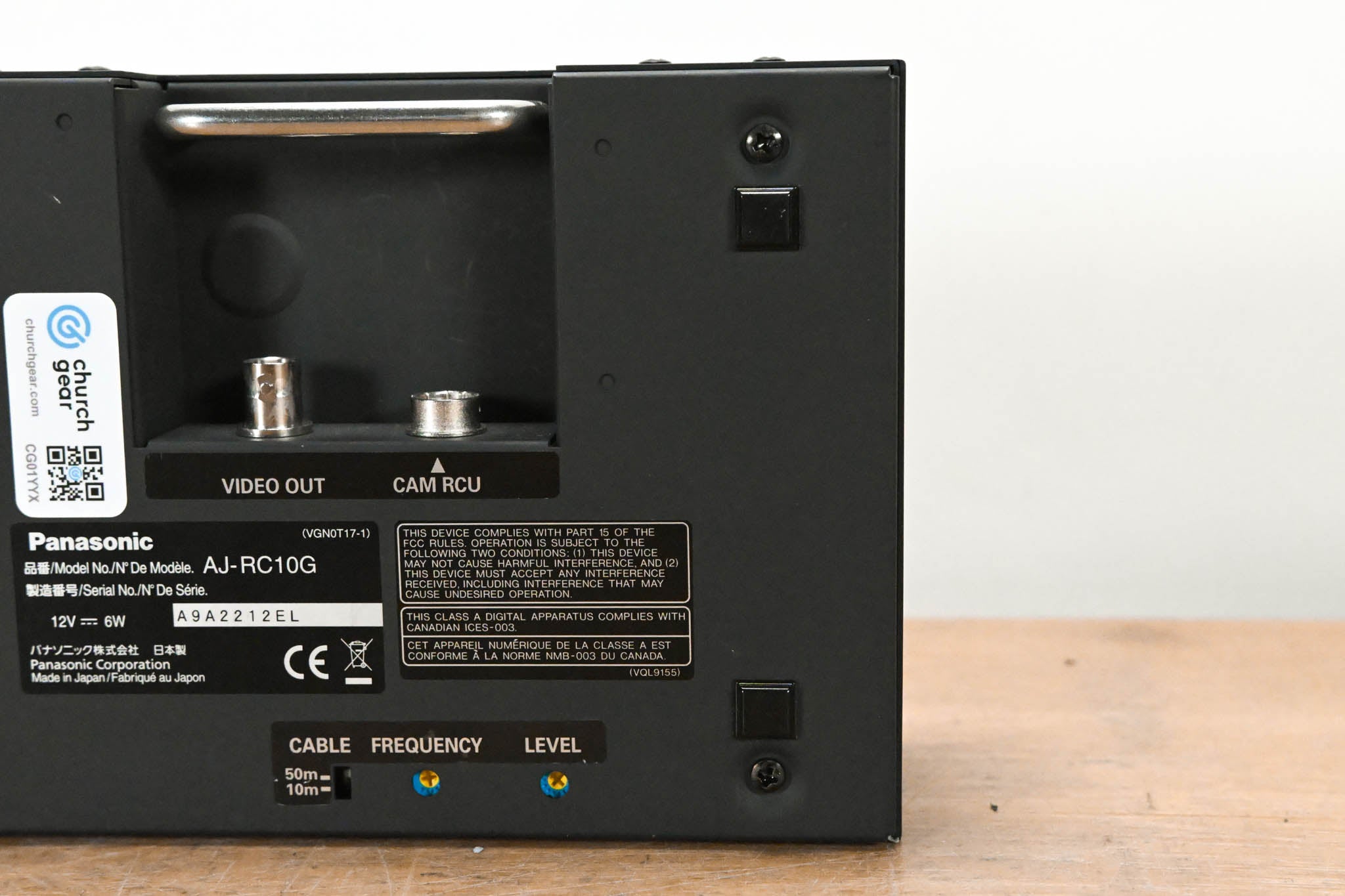 Panasonic AJ-RC10G Remote Control Unit