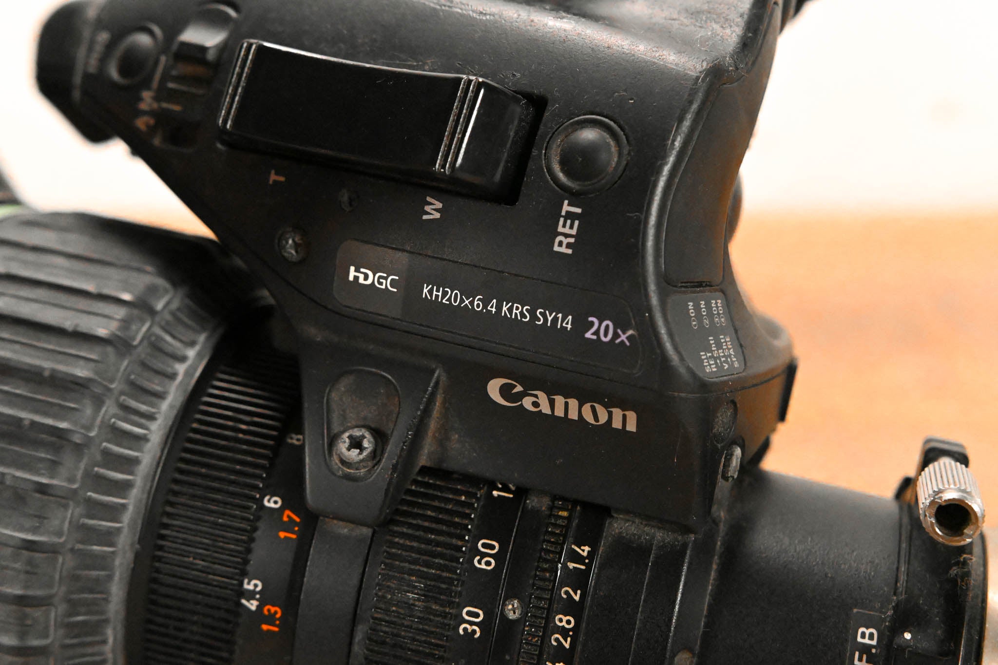 Canon KH20x6.4 KRS SY14 Broadcast Zoom Lens