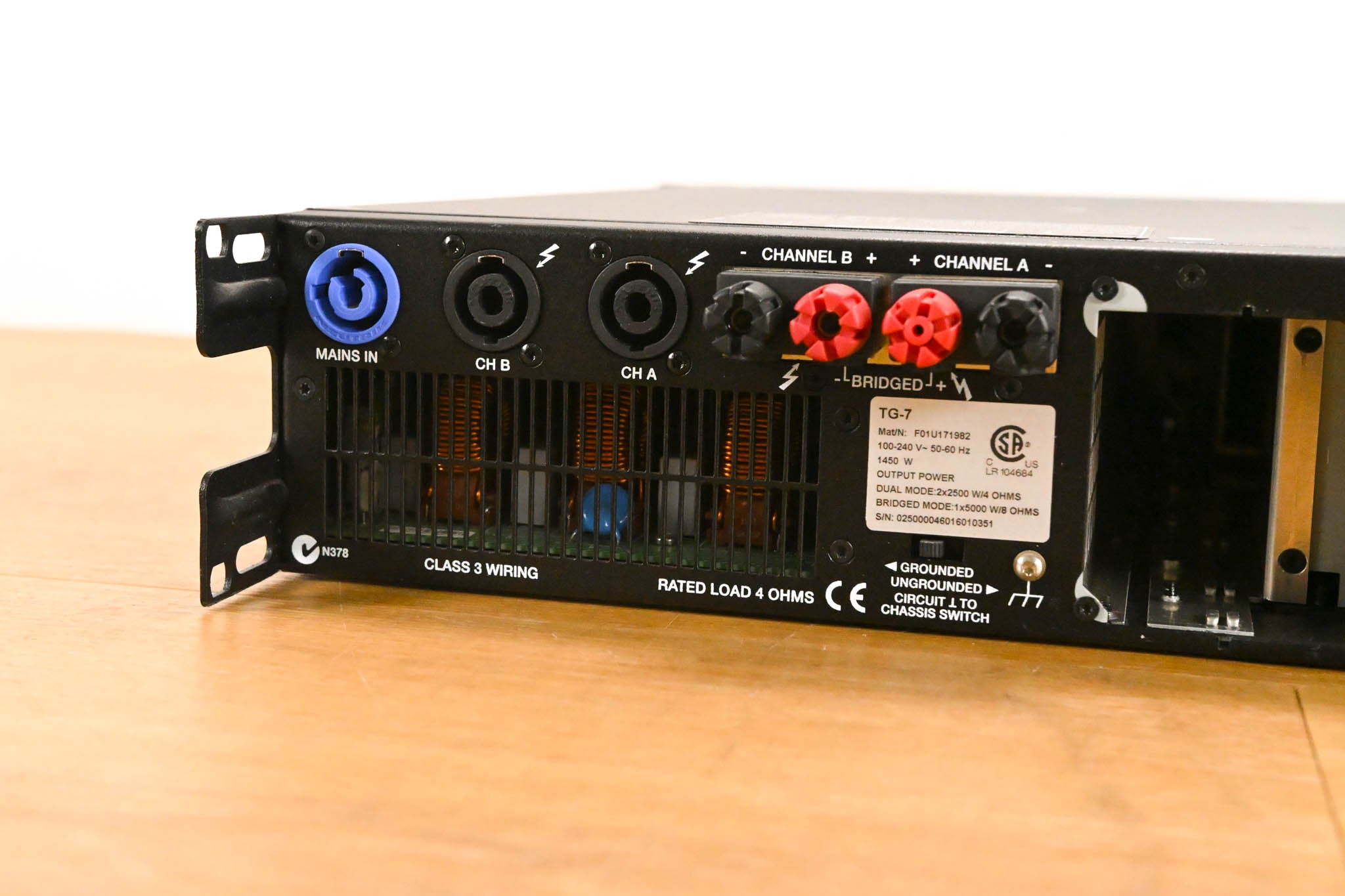 Electro-Voice (EV) TG-7 Tour-Grade Stereo Power Amplifier
