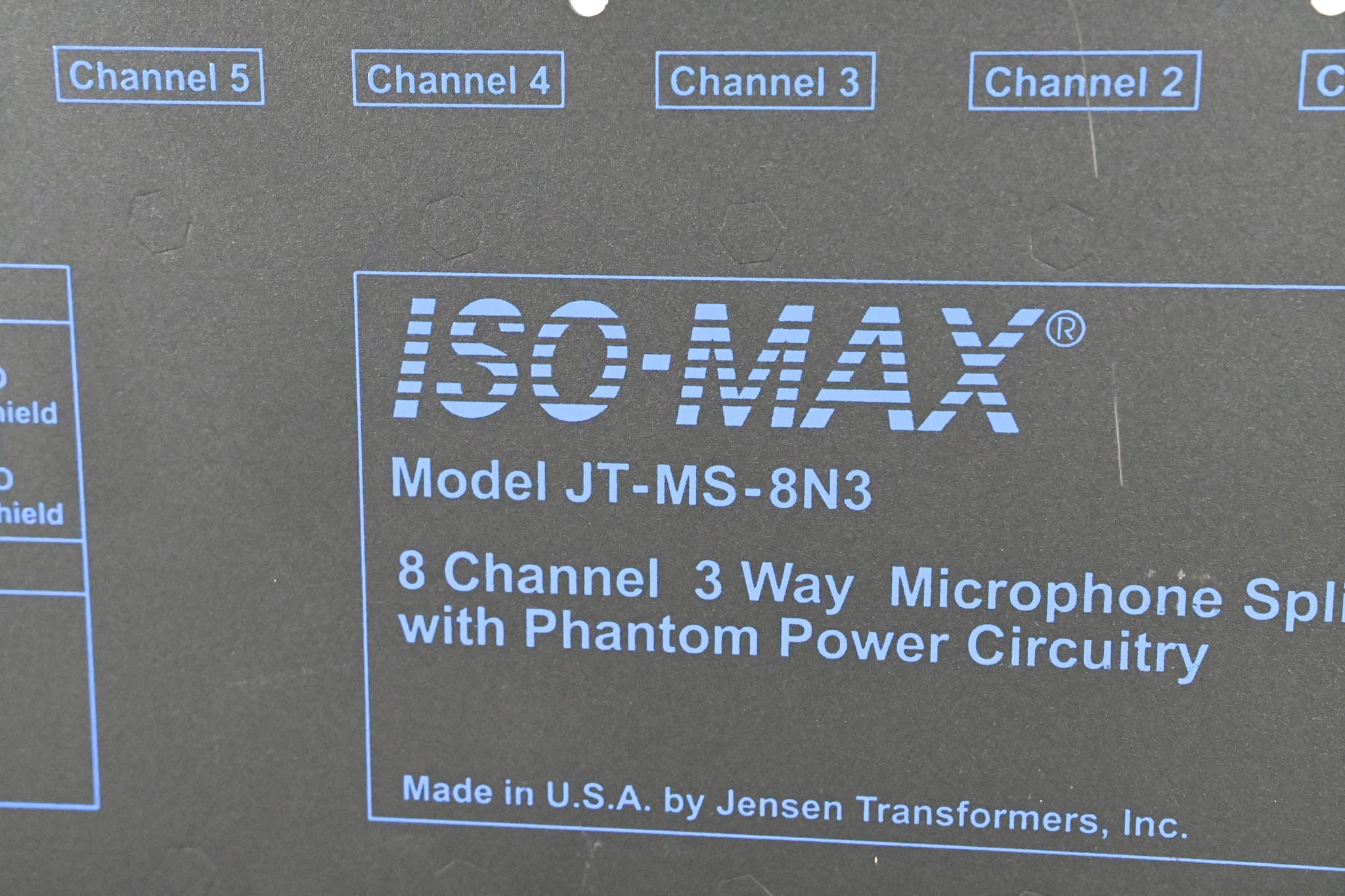 Jensen JT-MS-8N3 8-CH 3-Way Mic Splitter with Phantom Power Circuitry