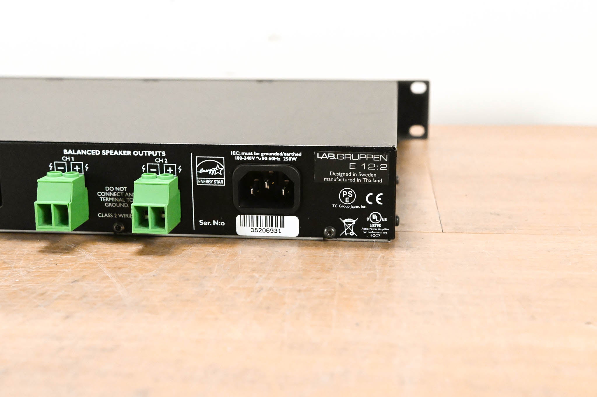 Lab Gruppen E12:2 1200W 2-Channel Installation Power Amplifier