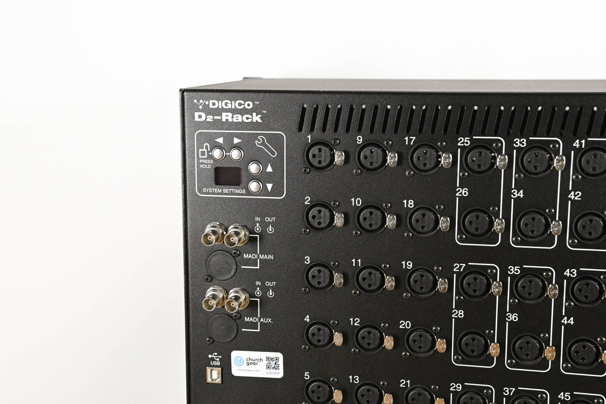 DiGiCo D2-Rack 48-Input, 24-Output Digital Stage Box