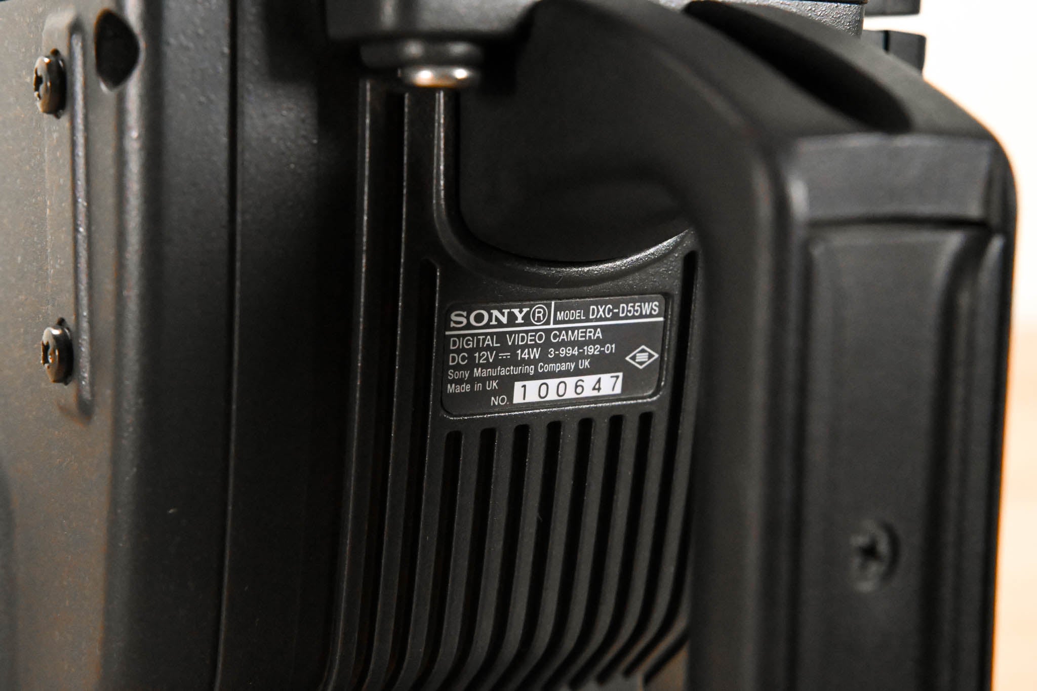 Sony DXC-D55WS Camera Body with CA-TX50 Camera Adapter