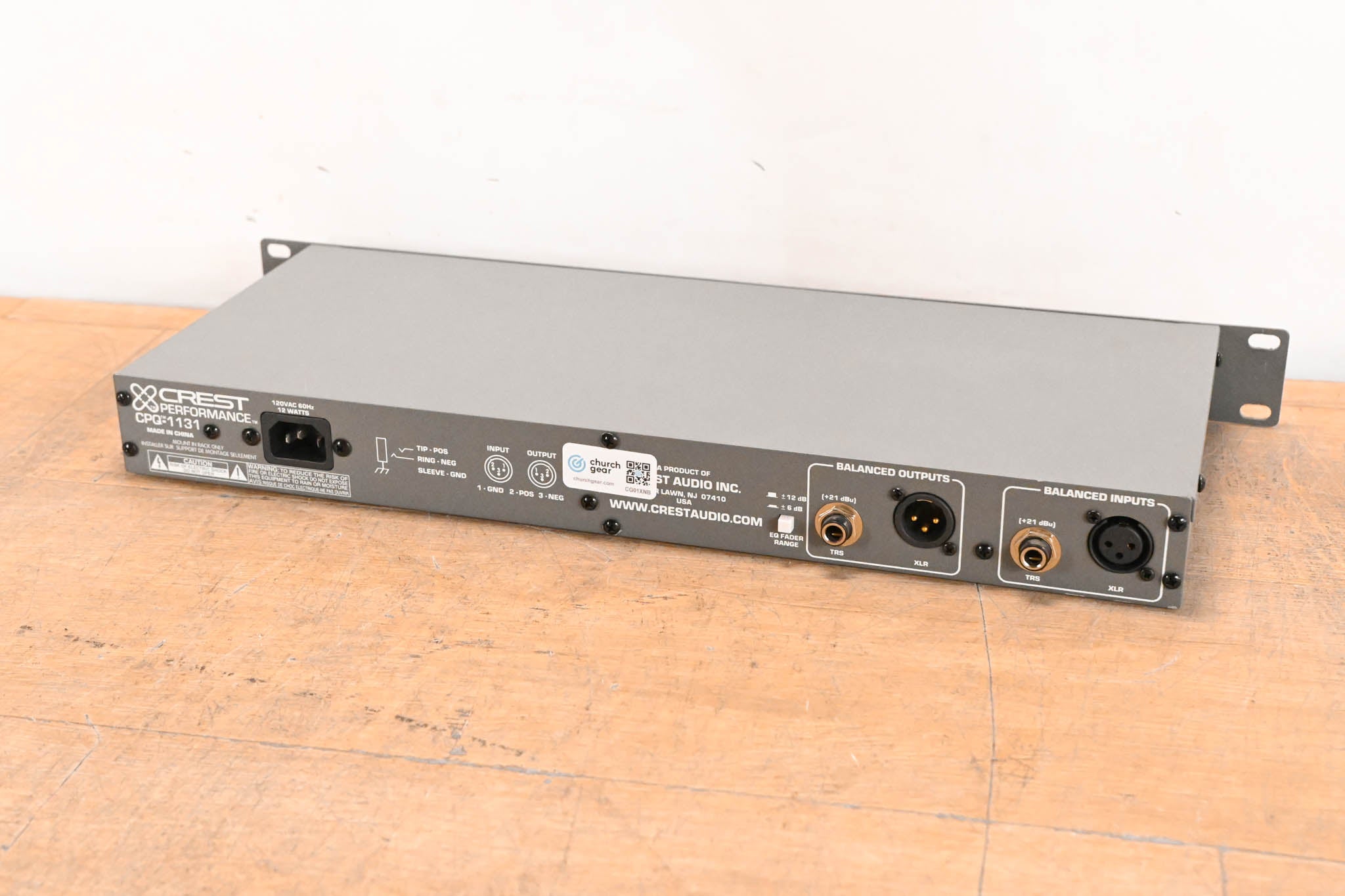 Crest Audio CPQ-1131 31-Band Graphic Equalizer