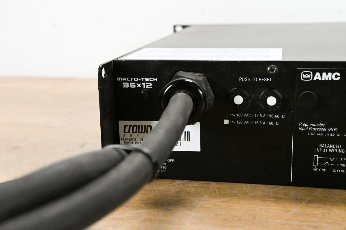 Crown Macro-Tech 36x12 2-Channel Power Amplifier