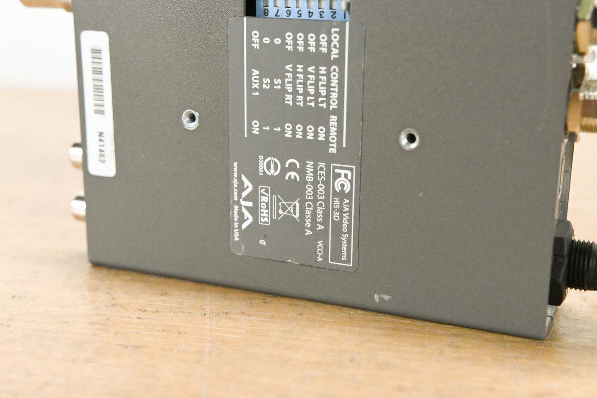 AJA Hi5-3D 3G/HD-SDI to HDMI 1.4a Multiplexer (NO POWER SUPPLY)