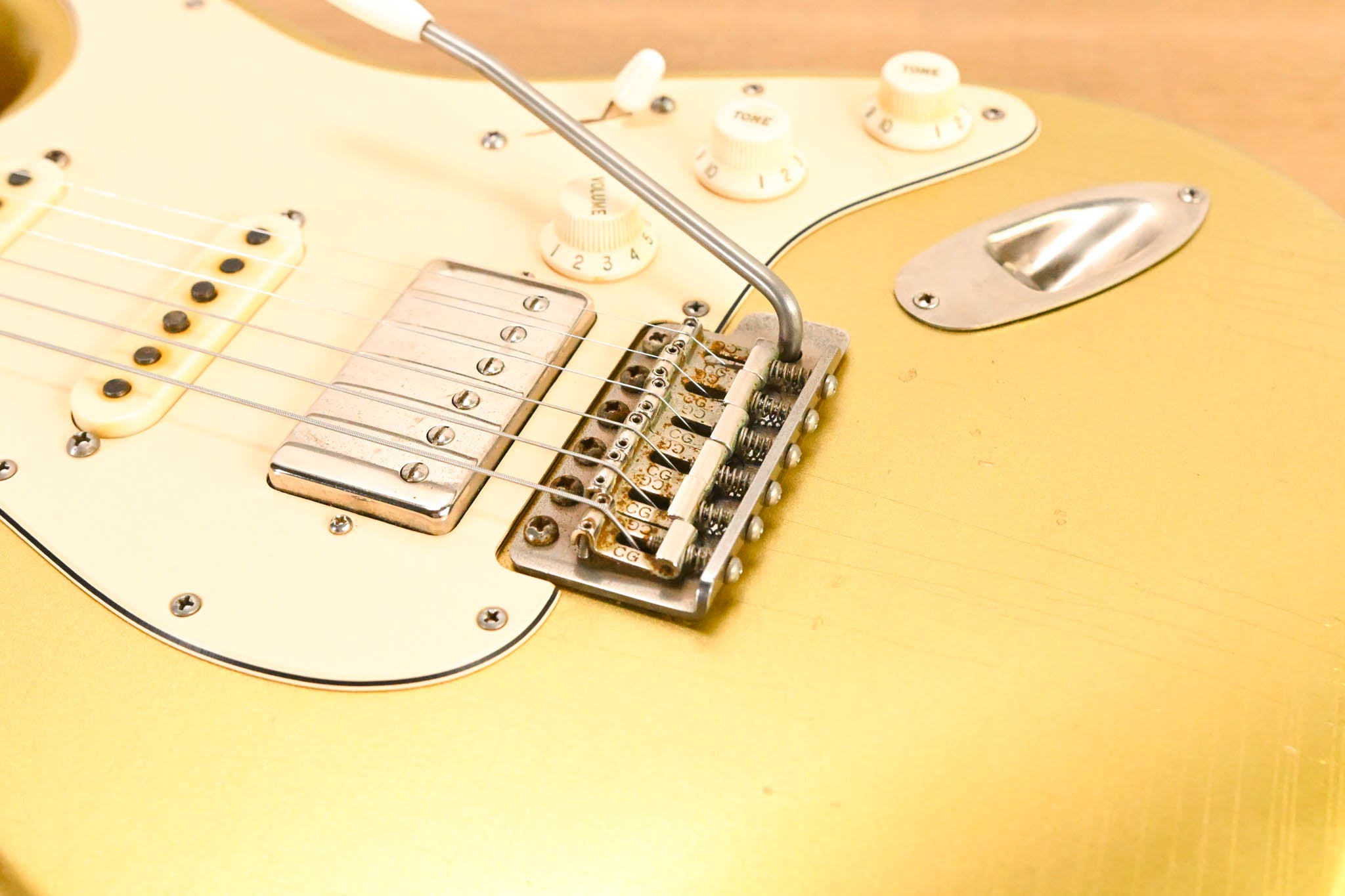 TMG Dover Custom S-Style HSS - Aged Aztec Gold